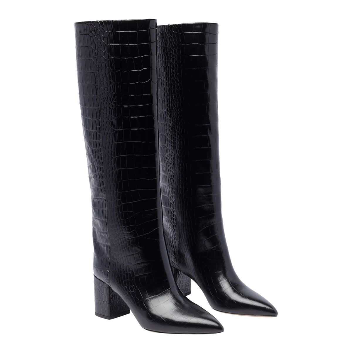 Shop Paris Texas Anja Boots In Black