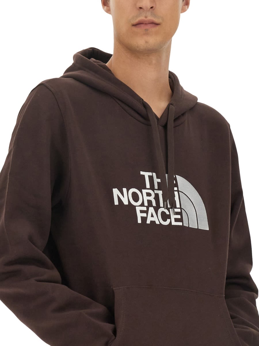 Shop The North Face Sweatshirt With Logo In Brown