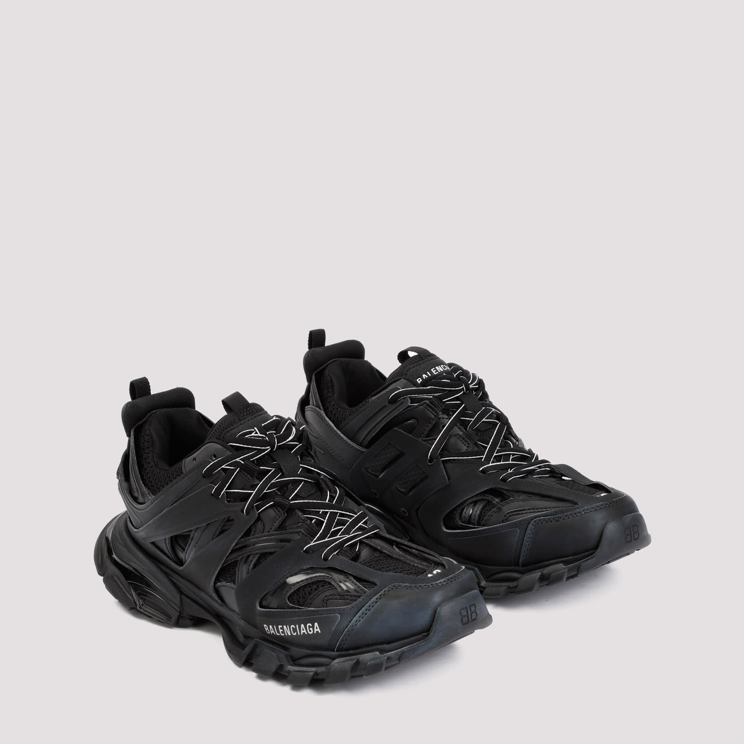 Balenciaga Track Clear Sole Low-top Sports Shoes Black