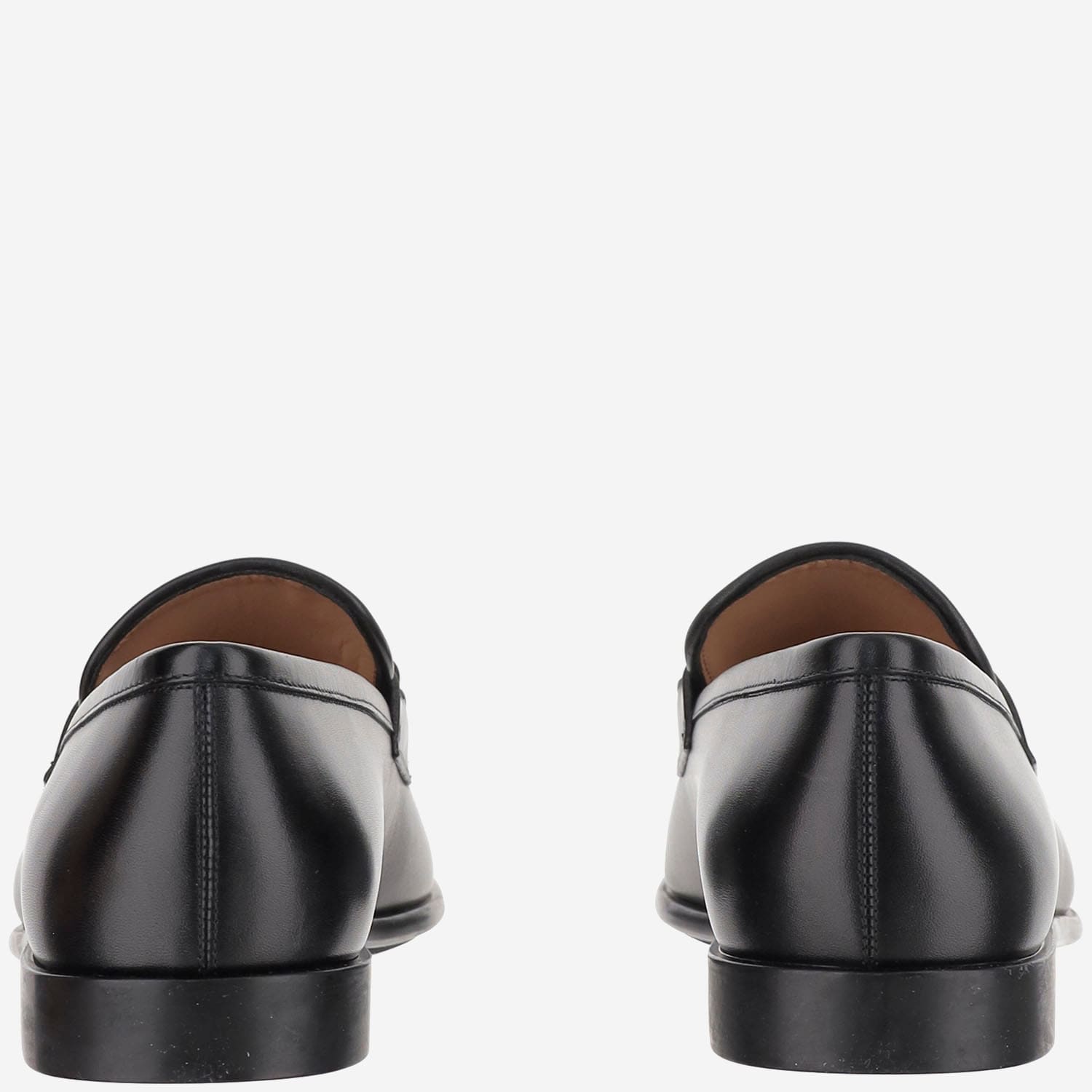 Ferragamo Black Gancini Casual Business Shoes In Black