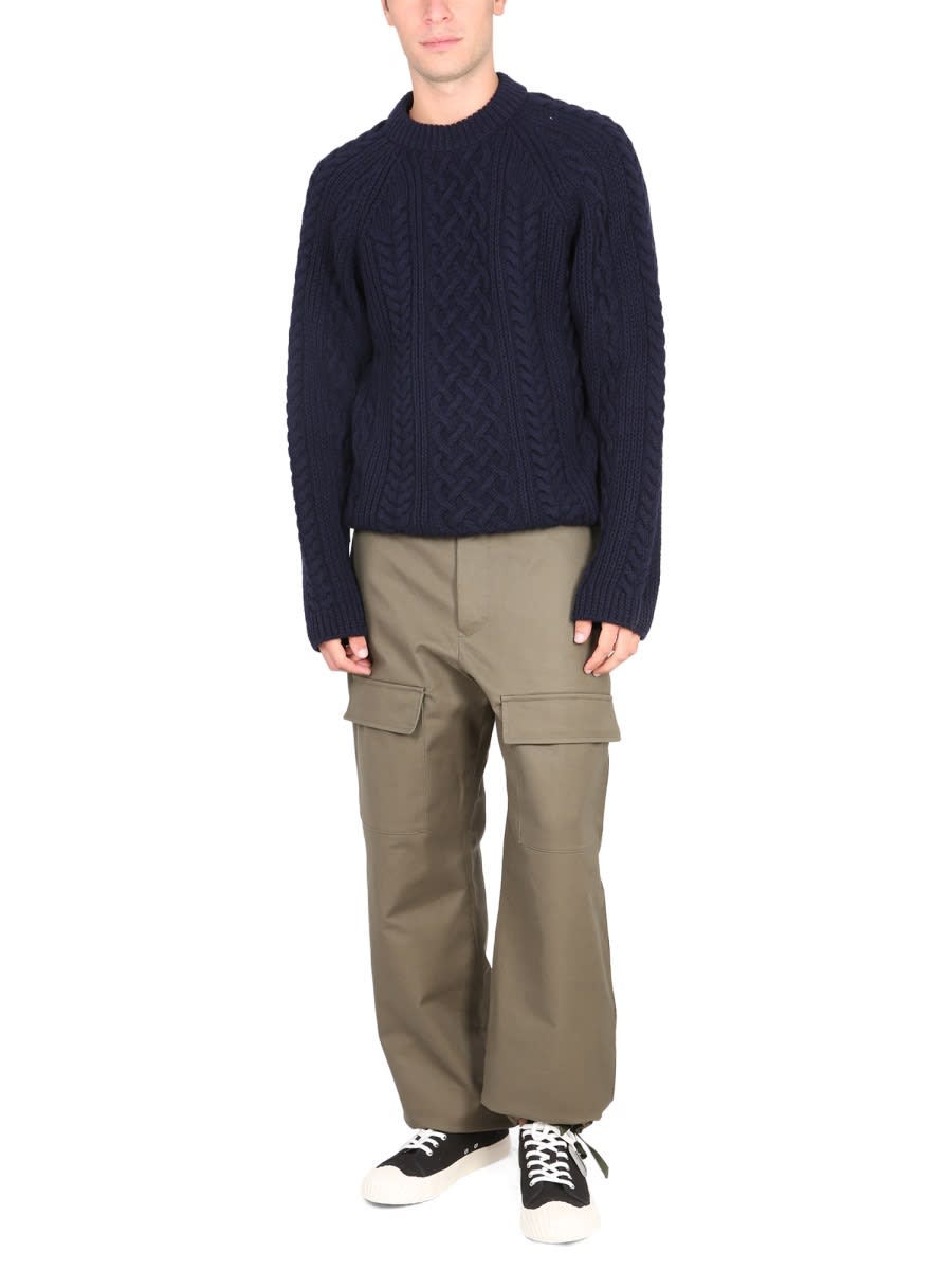 Kenzo Men Cargo Pants In Brown