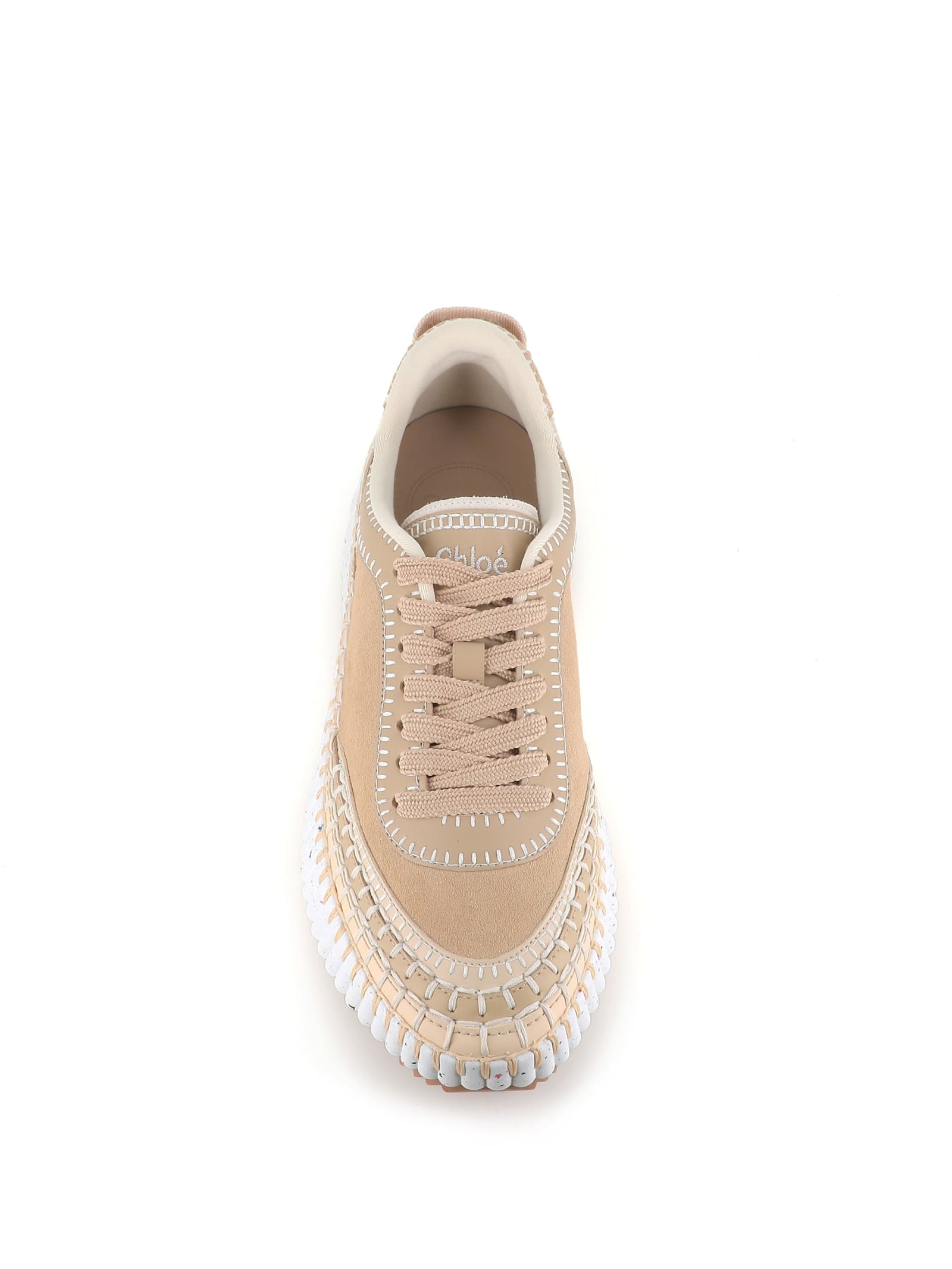 Shop Chloé Sneaker Nama In Beige