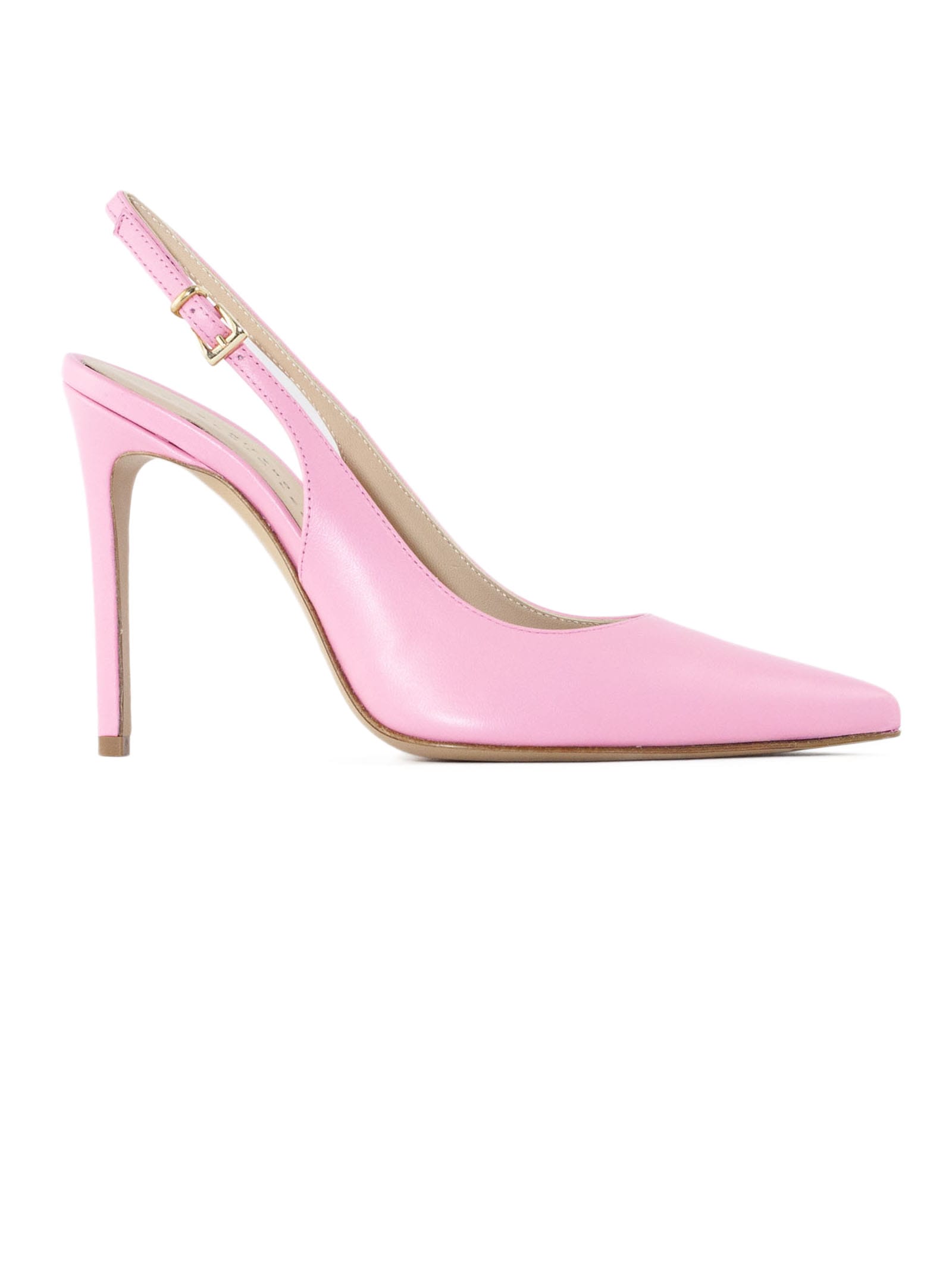 Pitty Pink Leather Slingback
