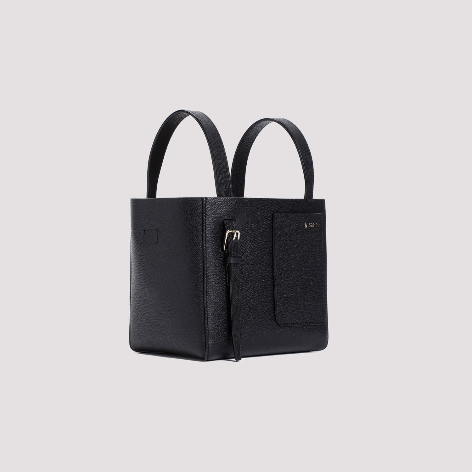 Shop Valextra Bucket Mini Bag In Nn Nero