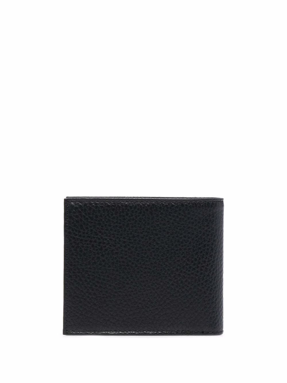 Shop Emporio Armani Bi-fold Wallet In Lt Grey Black