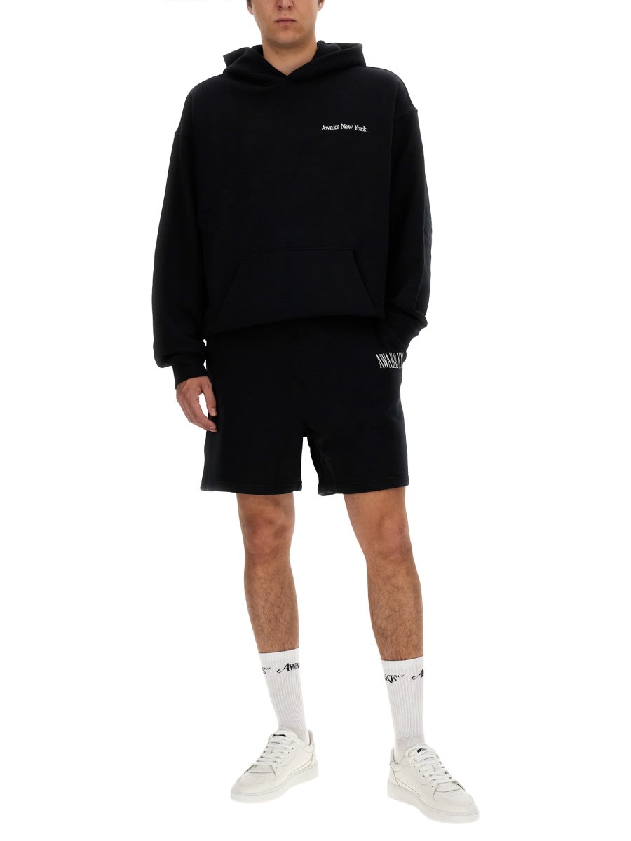 Awake Ny Serif Sweatshirt In Black