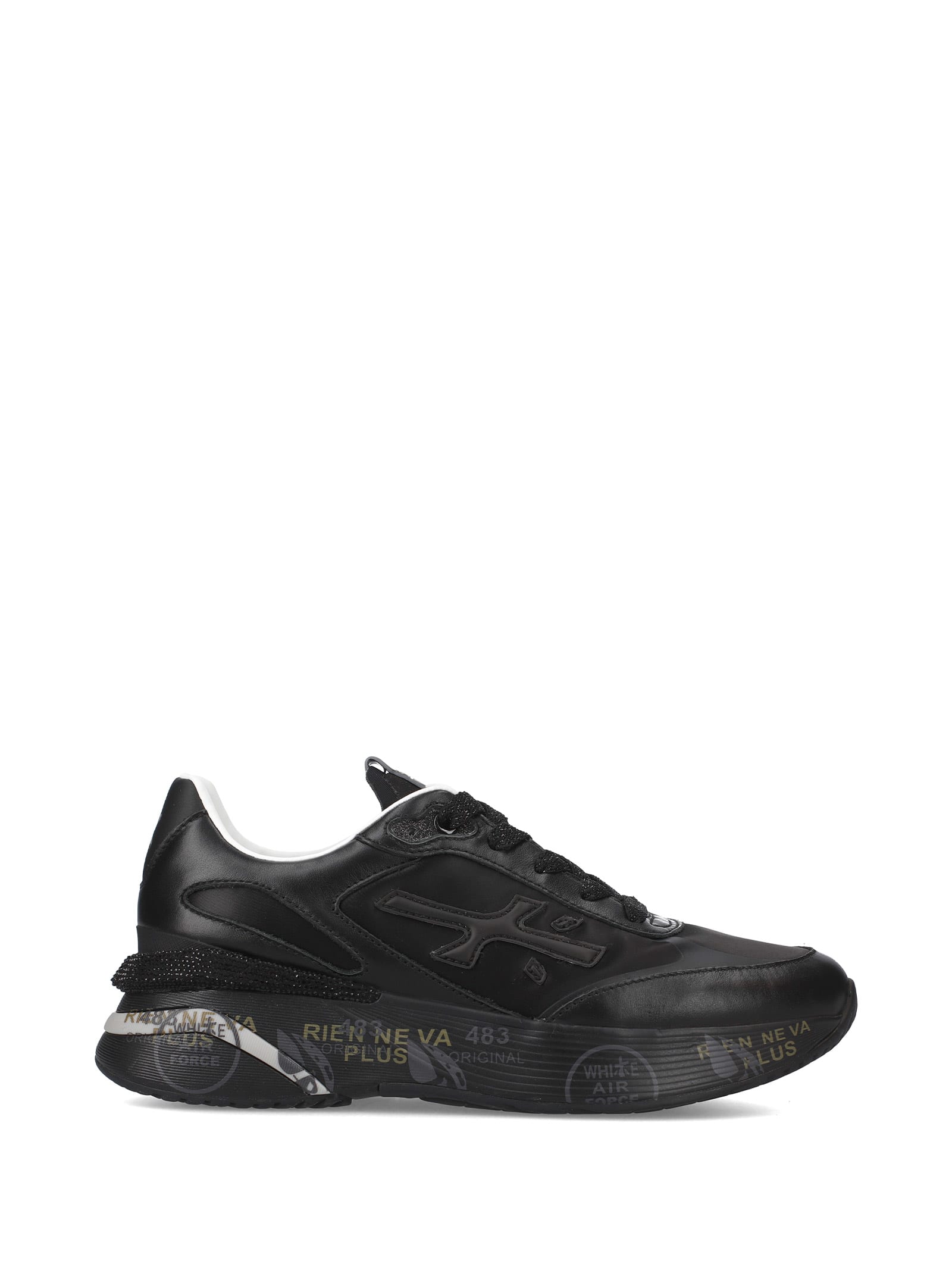 Shop Premiata Sneaker Moerund 7058 Black In Nero