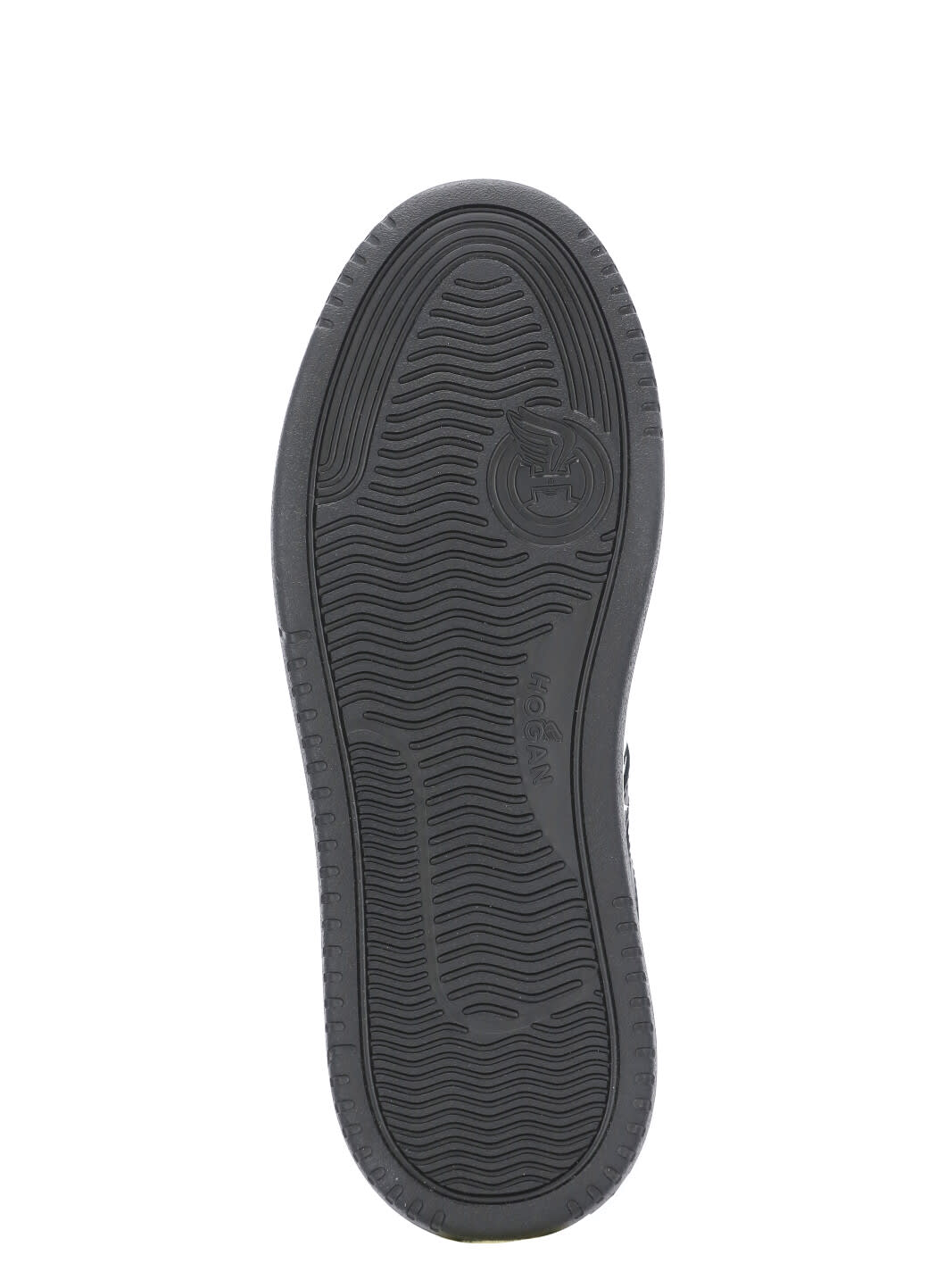 Hogan H630 Sneakers With Rubber Sole And Perforated Detailing In White/black
