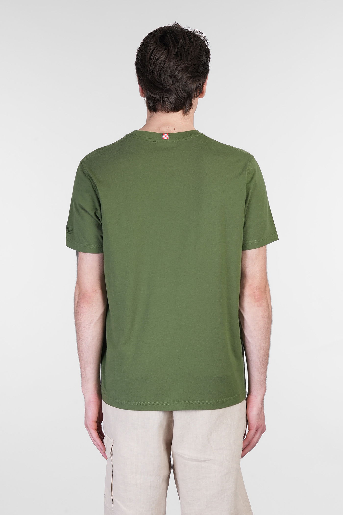 Mc2 Saint Barth Dover L T-shirt In Green Cotton In Green