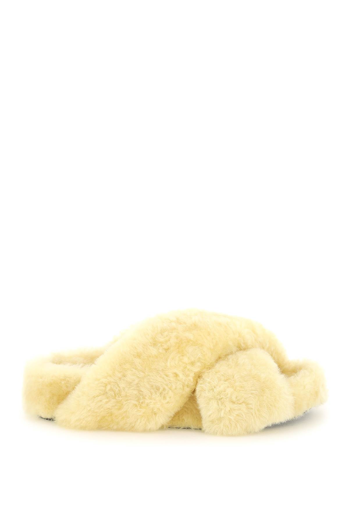Jil Sander Off-white Oversized Wrapped Sandals In Butter (beige)