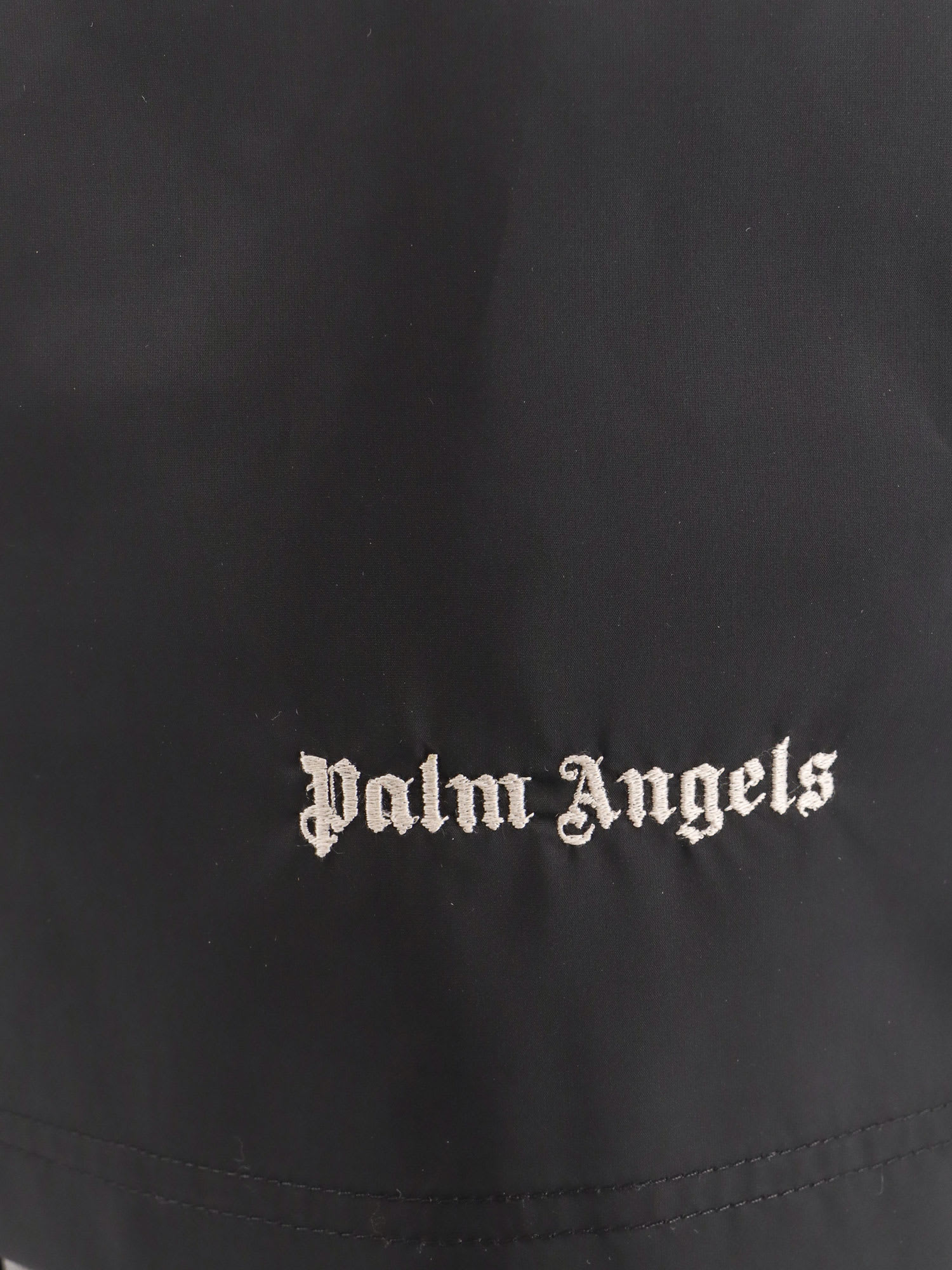 Shop Palm Angels Swim Trunk In Black