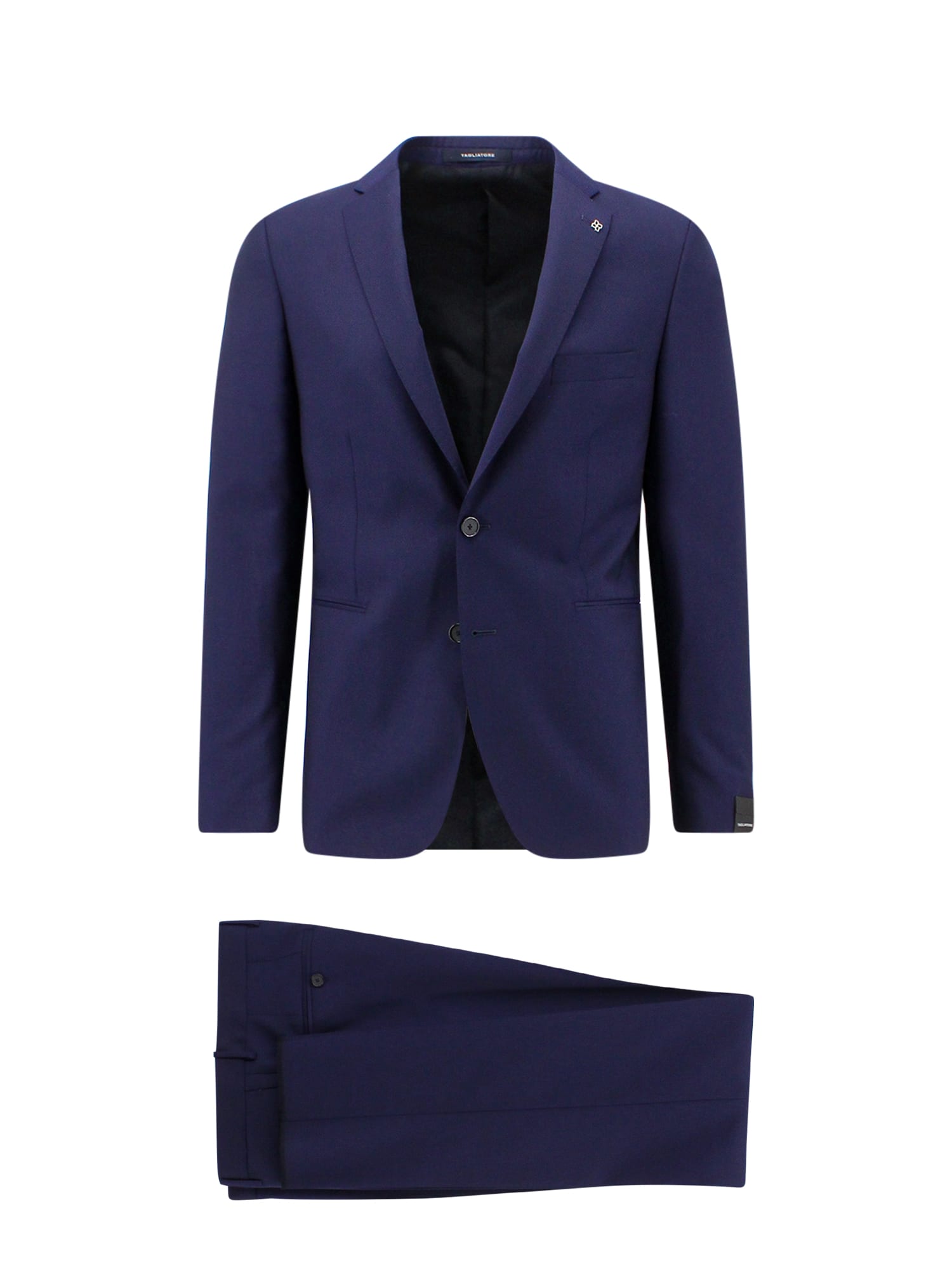 Shop Tagliatore Suit In Blue