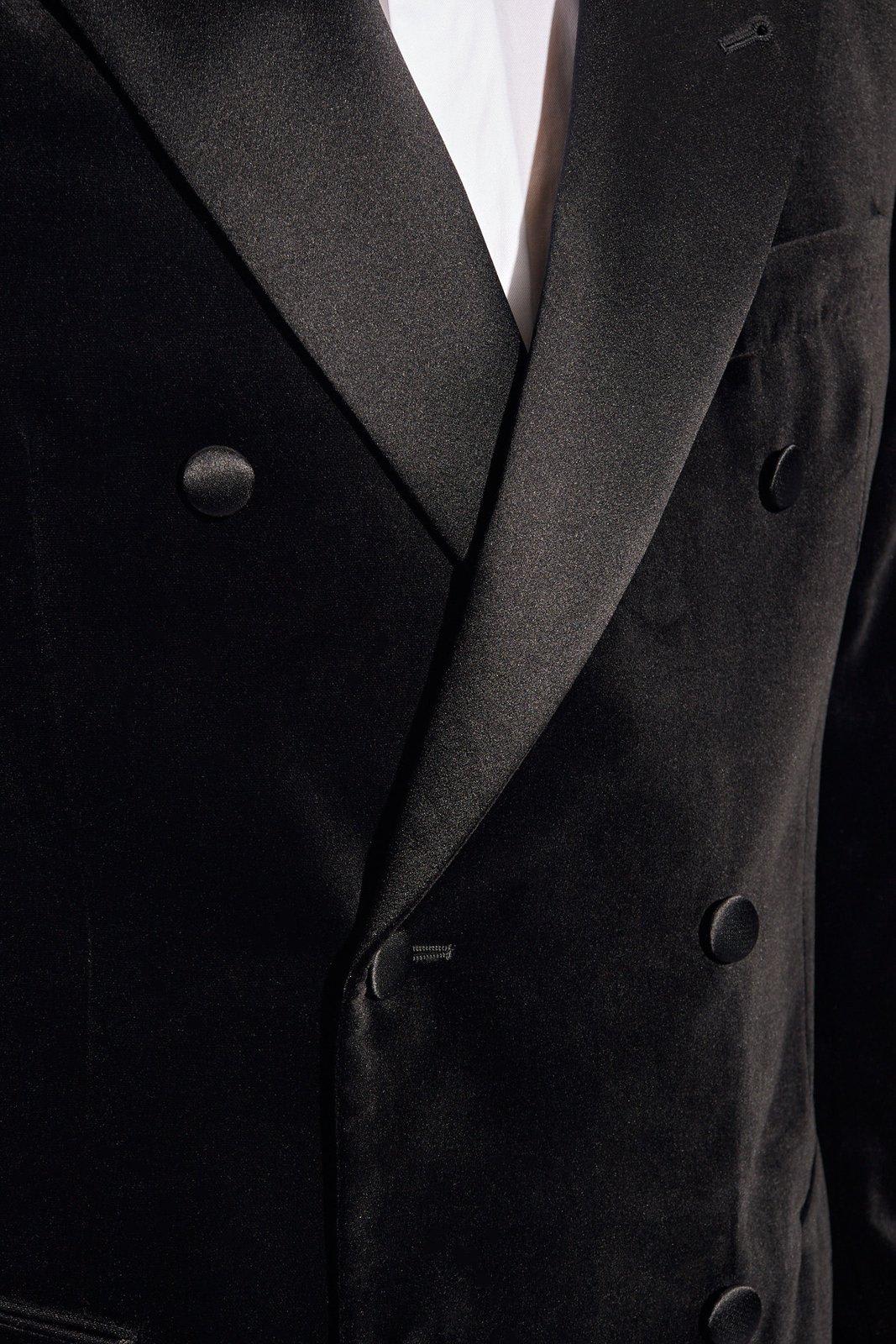 Shop Emporio Armani Velvet Suit
