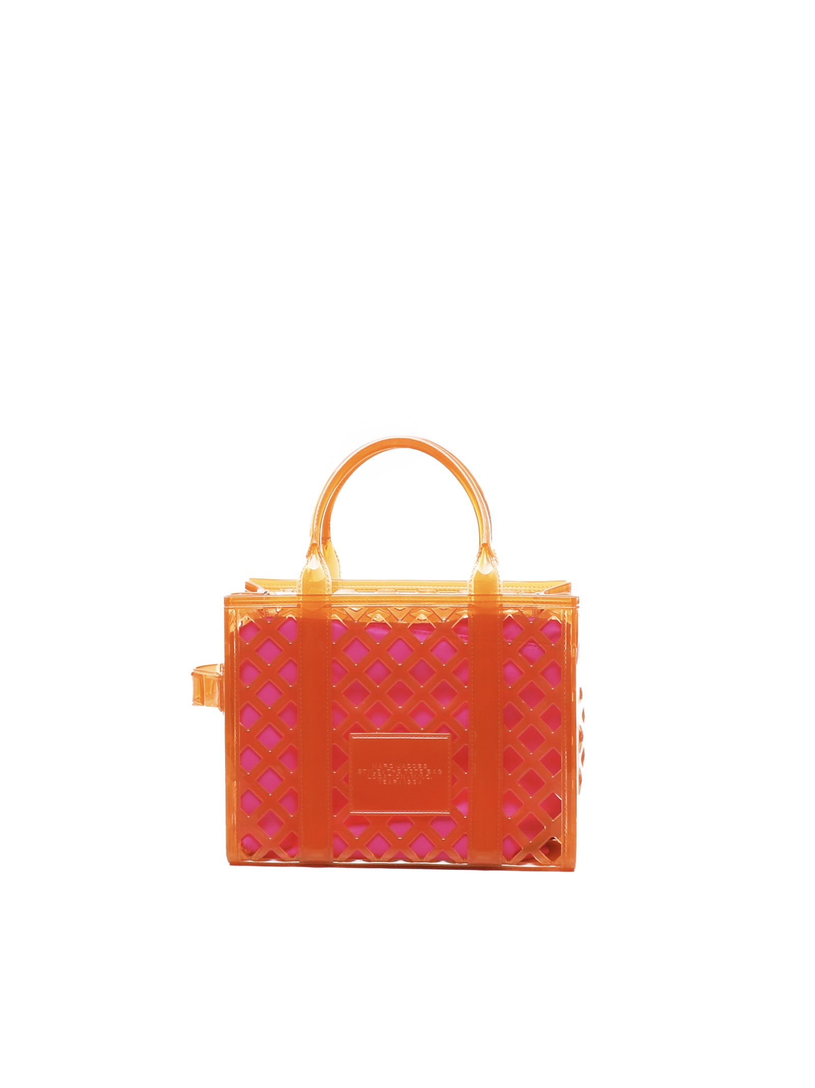 Shop Marc Jacobs Jelly Tote Bag In Pvc In Tangerine