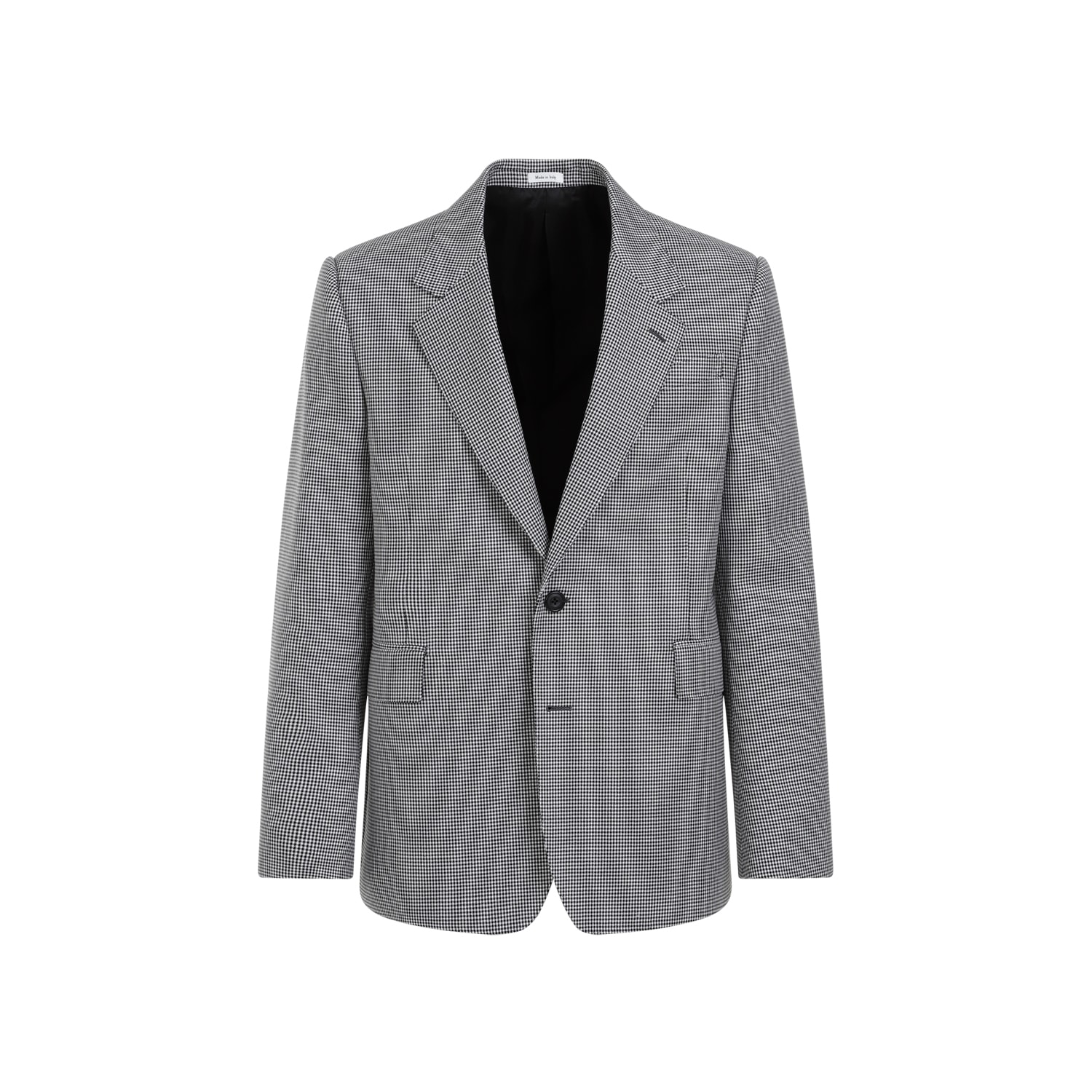 Shop Alexander Mcqueen Wool Jacket In Black White