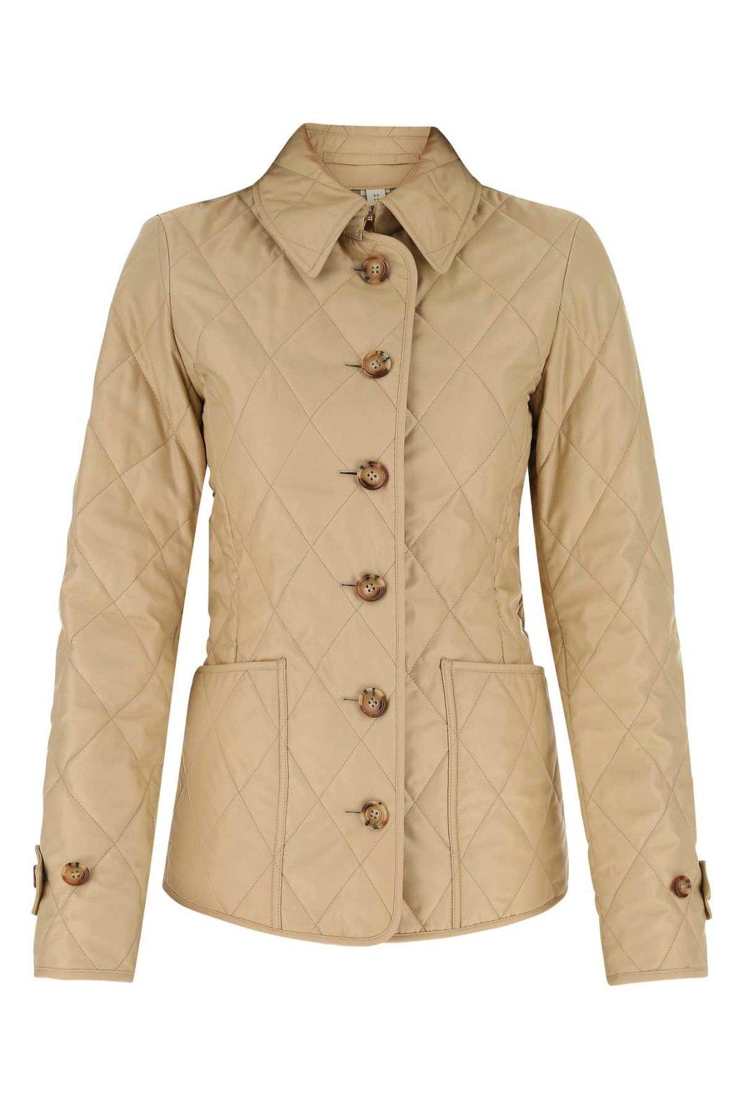 Shop Burberry Quilted Thermoregulated Jacket In Neutrals