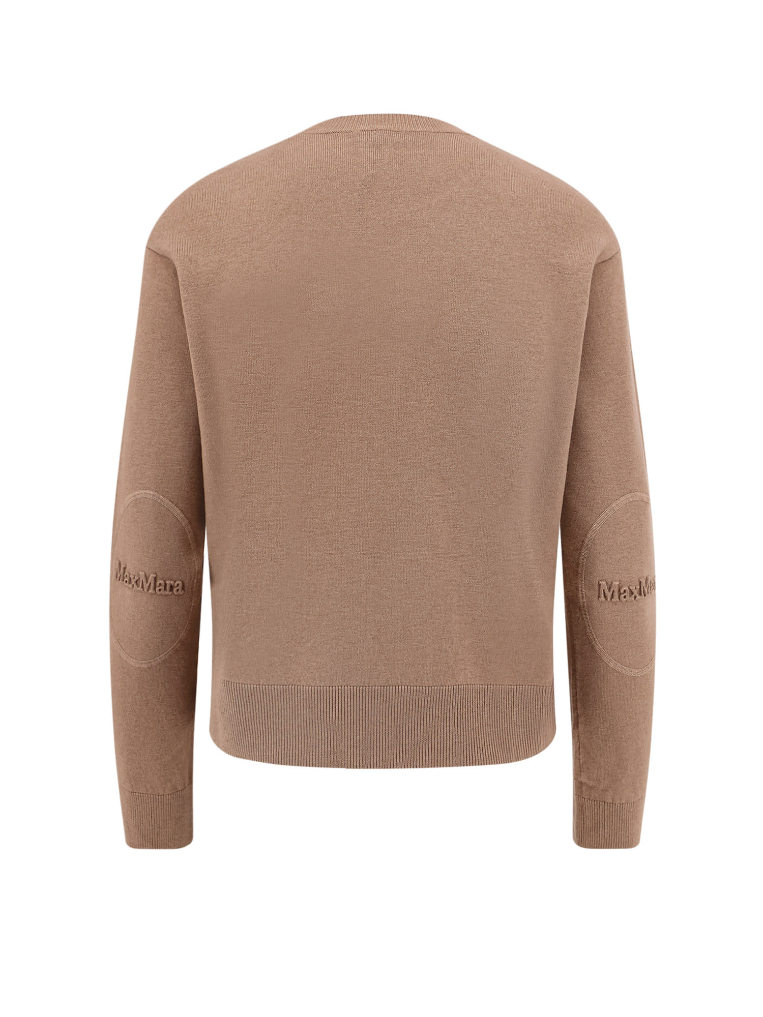 S Max Mara Wool Sweater Eco Biscuit In Brown
