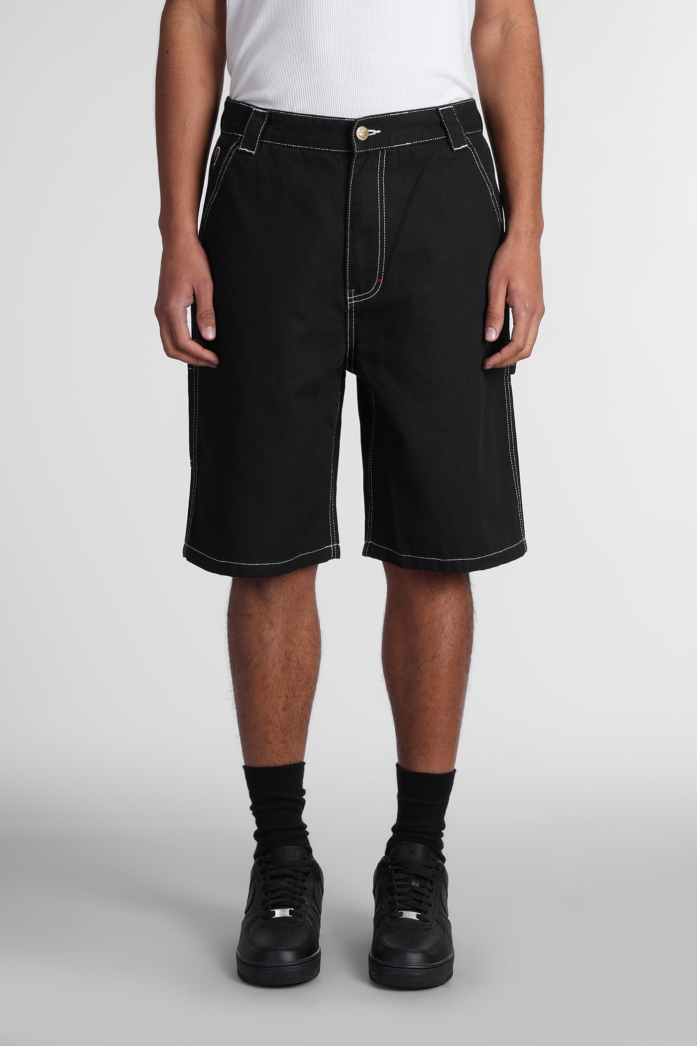 Shorts In Black Cotton