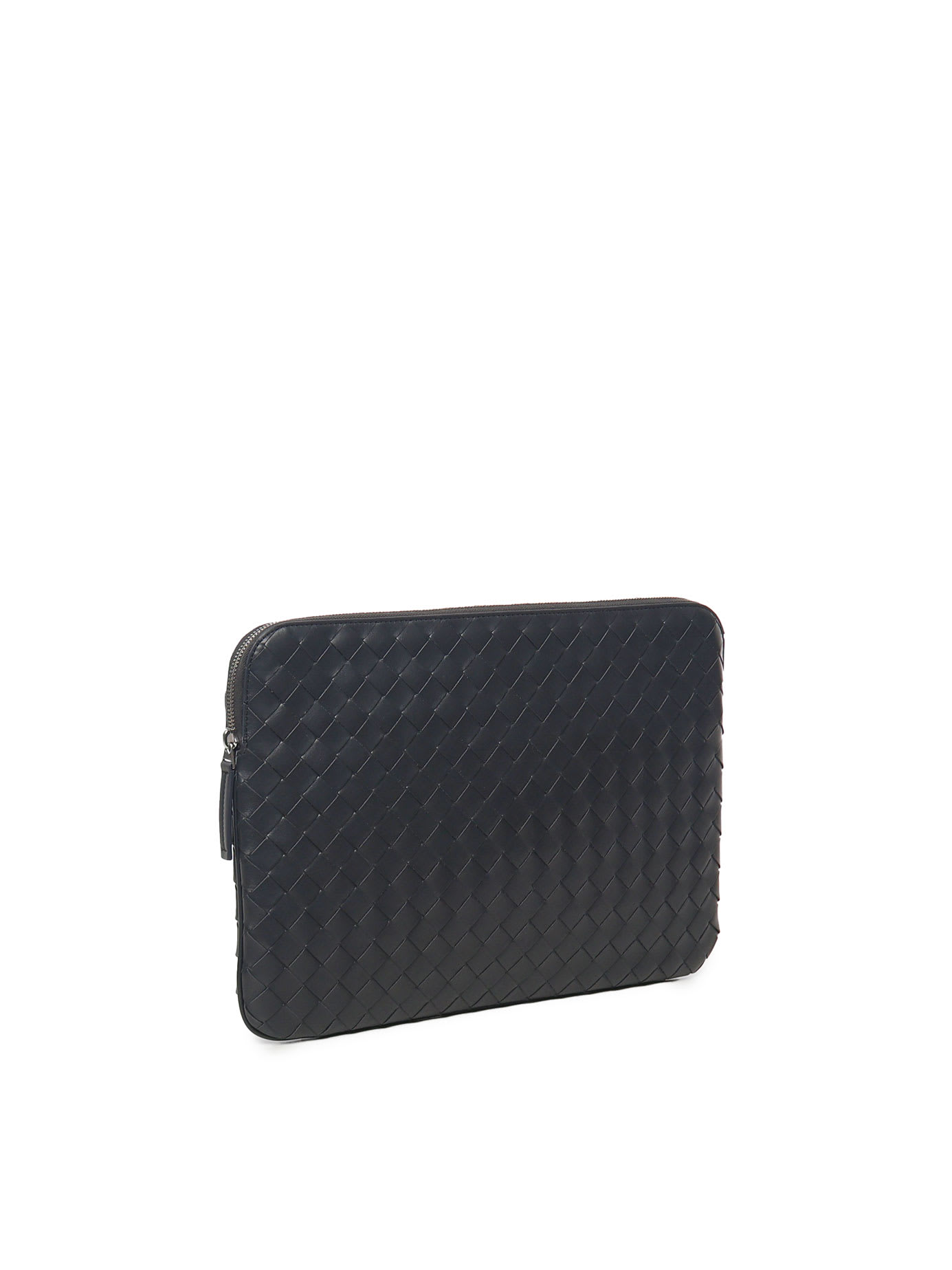 Bottega Veneta Getaway Document Case In Shadow N-silver