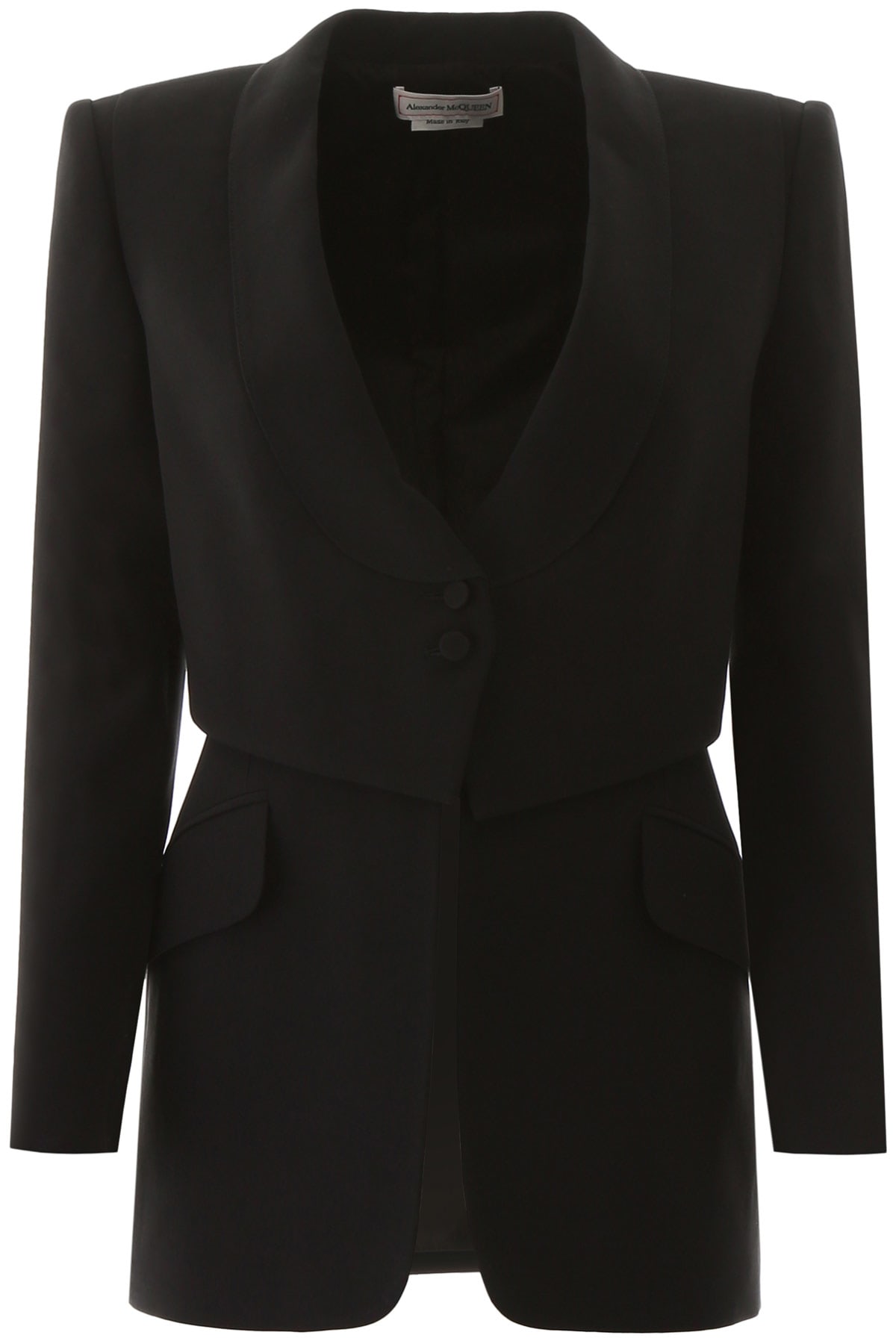 ALEXANDER MCQUEEN TROMPE LOEIL BLAZER,11286816