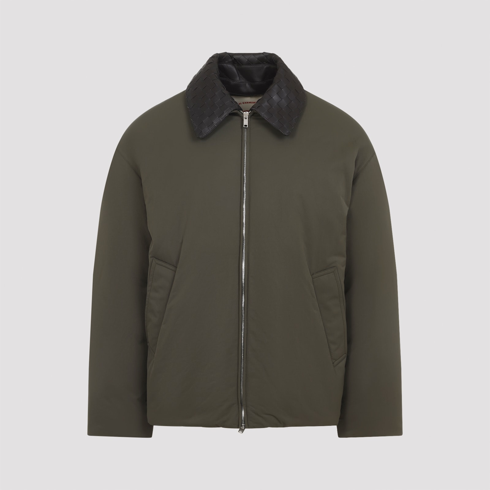 Bottega Veneta Insulated Jacket With Quilted Collar And Pockets In Multi
