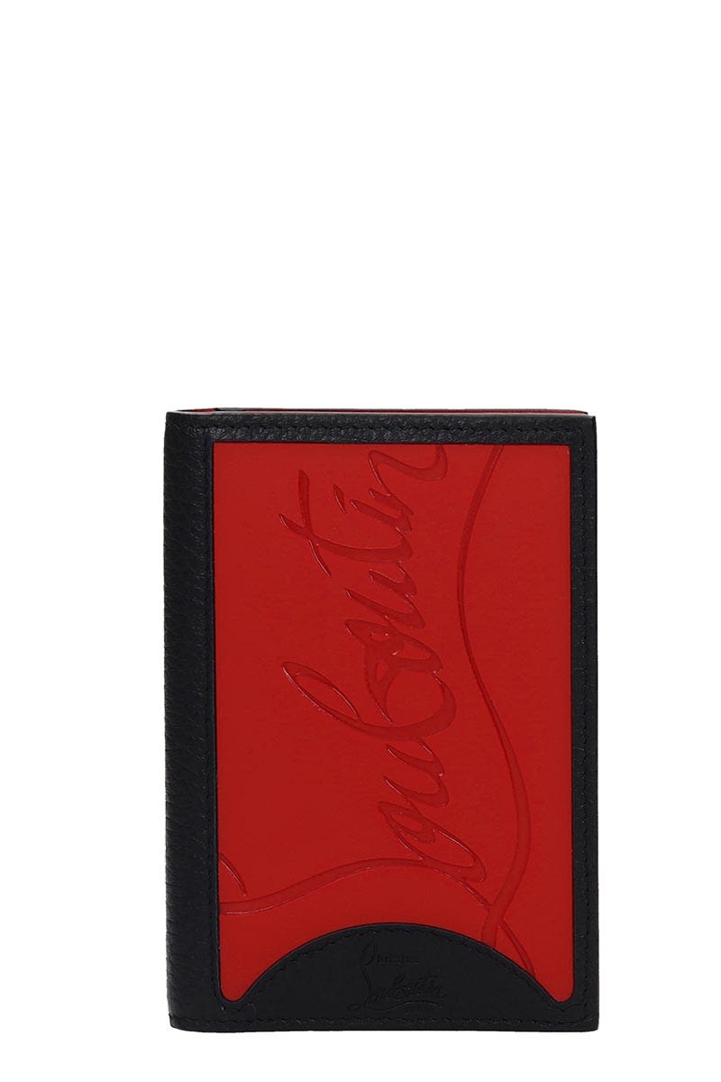 CHRISTIAN LOUBOUTIN SIFNOS WALLET IN BLACK LEATHER,11317543