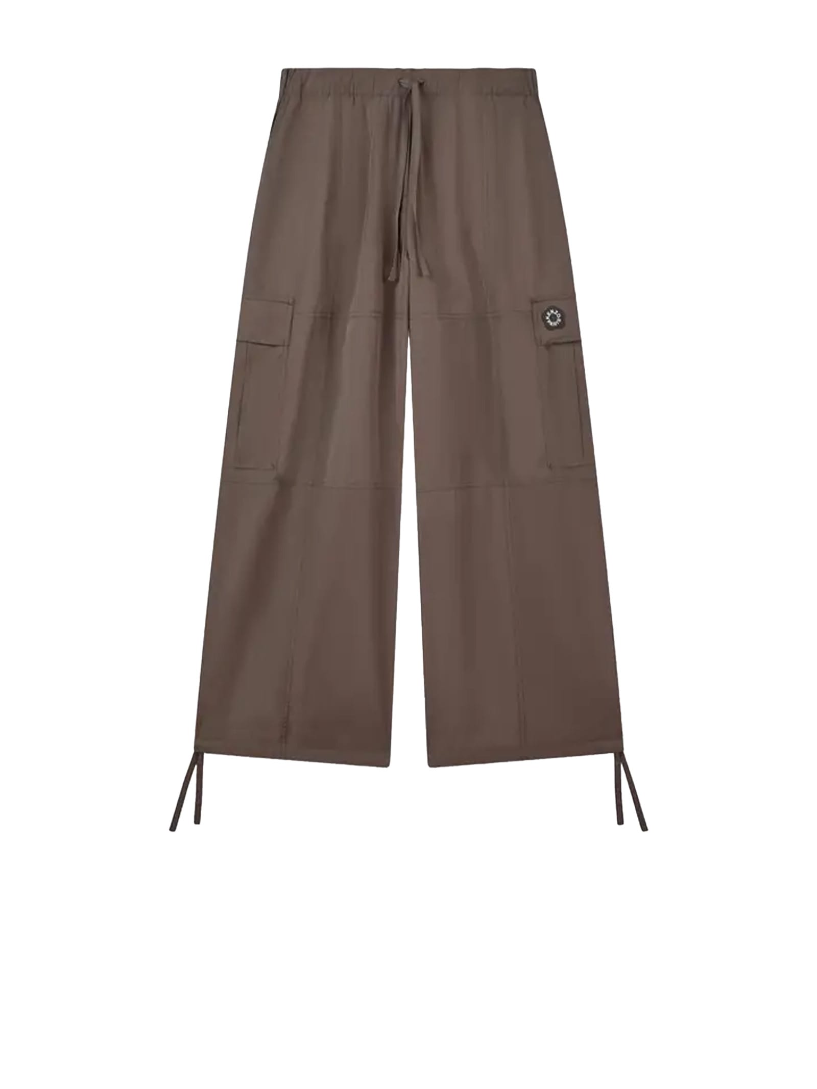 Kenzo Trousers Beige In Brown