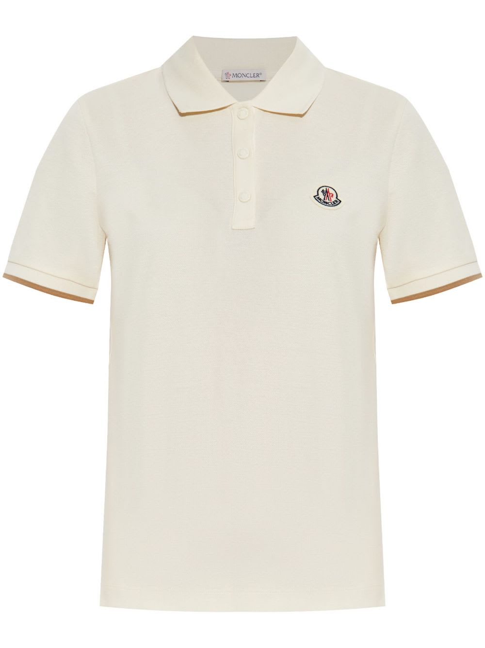Moncler Logo Cotton Polo Shirt