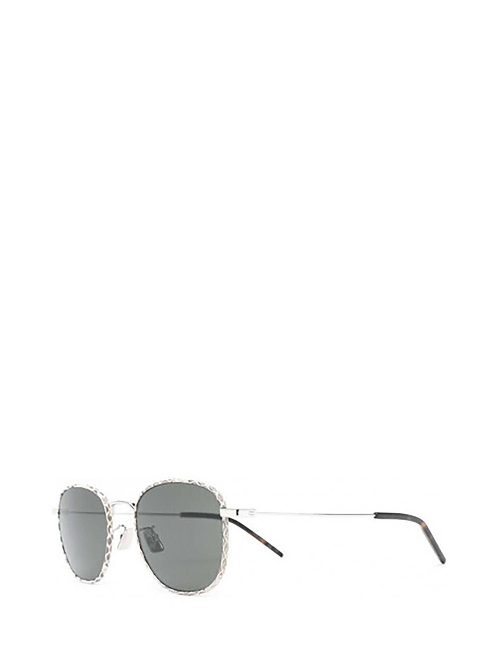 Shop Saint Laurent Sl 299 Silver Sunglasses