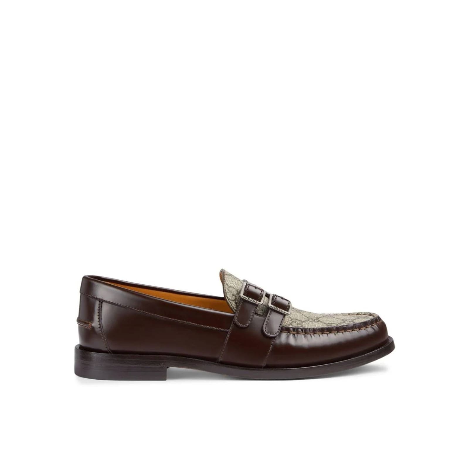 Leather Gg Supreme Loafers