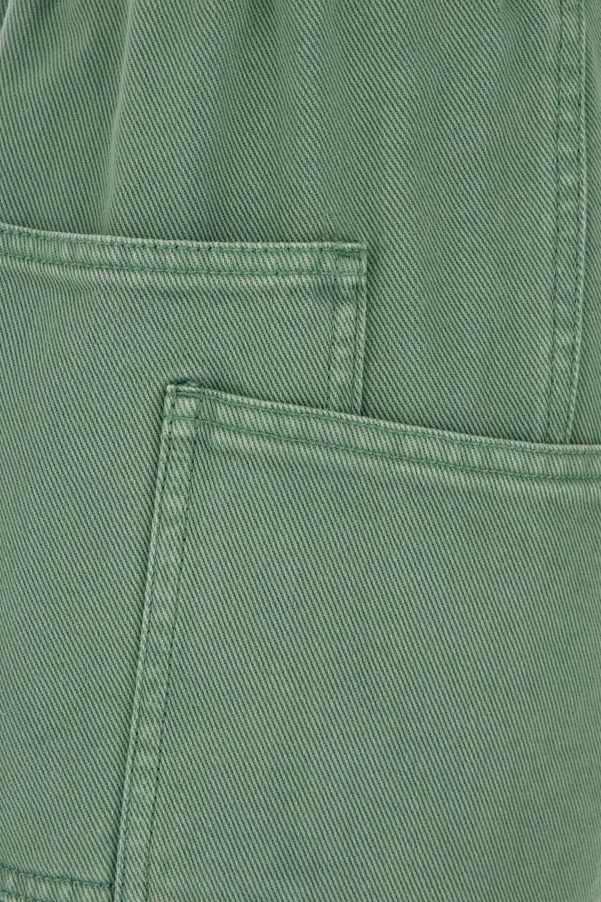 Max Mara Green Denim Facella Jeans In 016