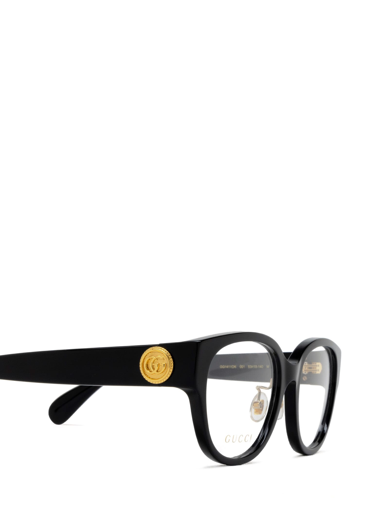 Shop Gucci Gg1411ok Black Glasses