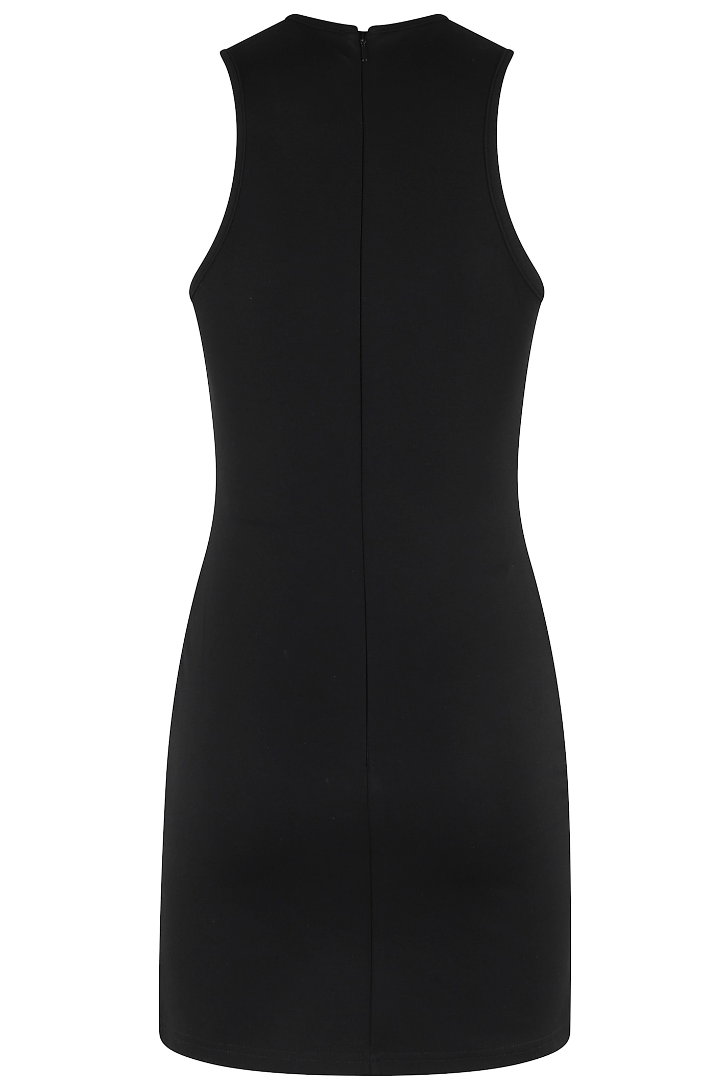 David Koma Speckled Rhinestone Embr Mini Jersey In Black Silver