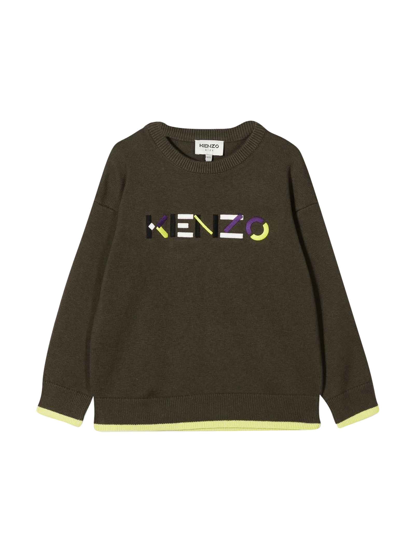 Kenzo Kids Khaki Sweatshirt Unisex