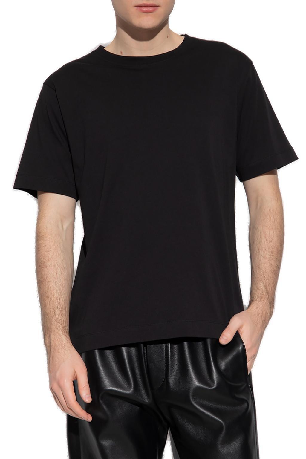 Shop Dries Van Noten Crewneck T-shirt In Black