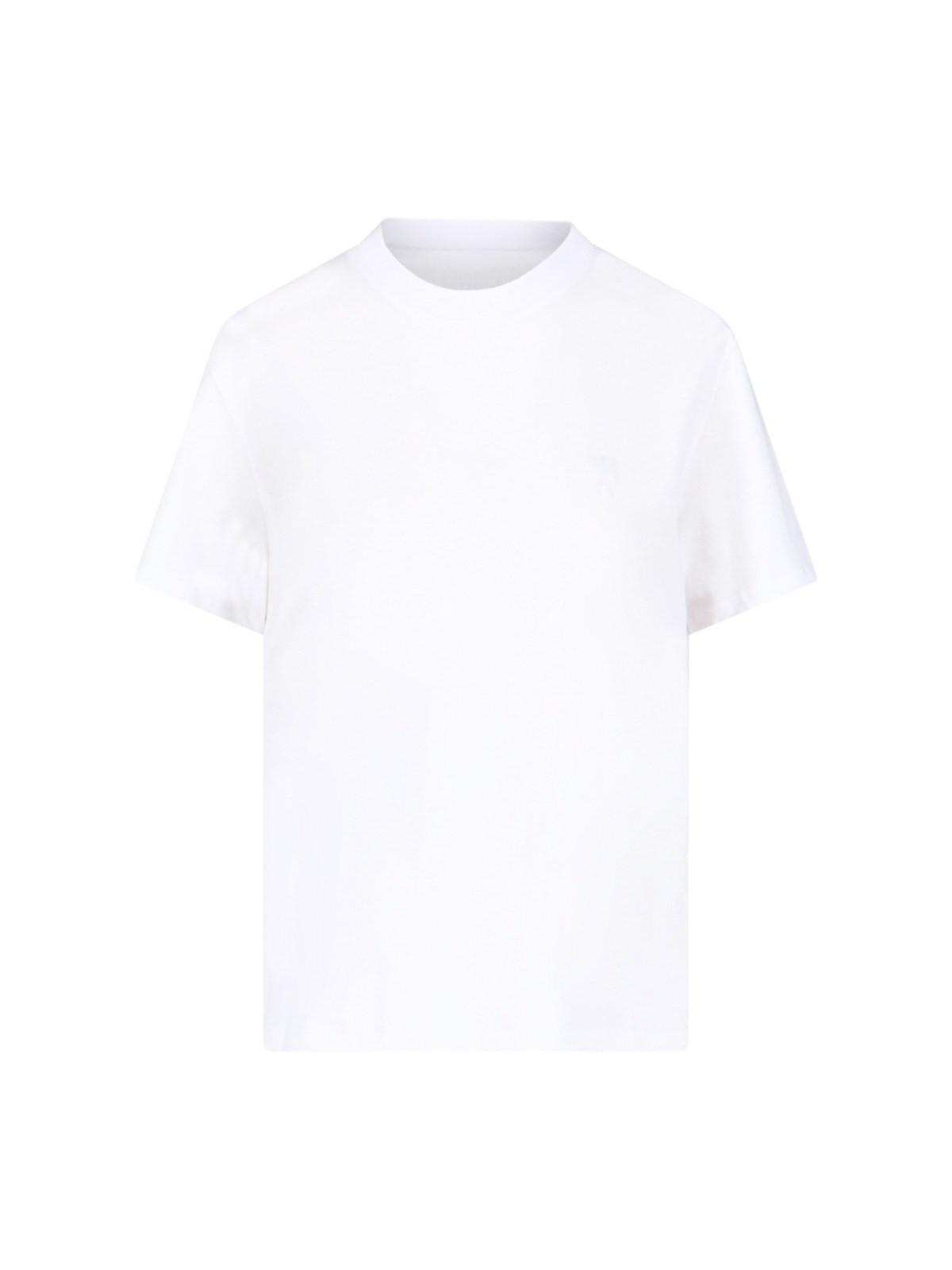 Ami Alexandre Mattiussi T-shirt De Coeur Tonal In White