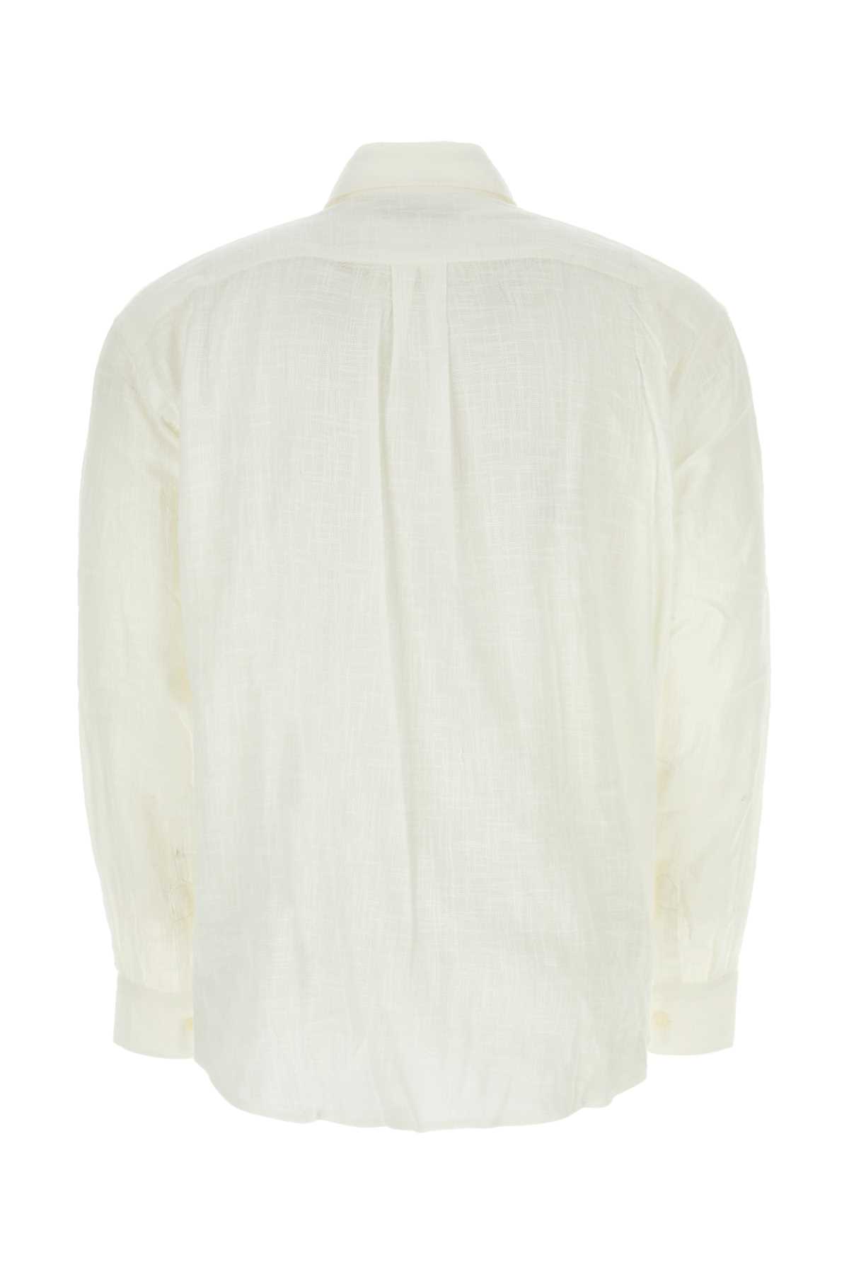 Shop Our Legacy White Cotton Coco See-through Shirt In Offwhiteaircotton