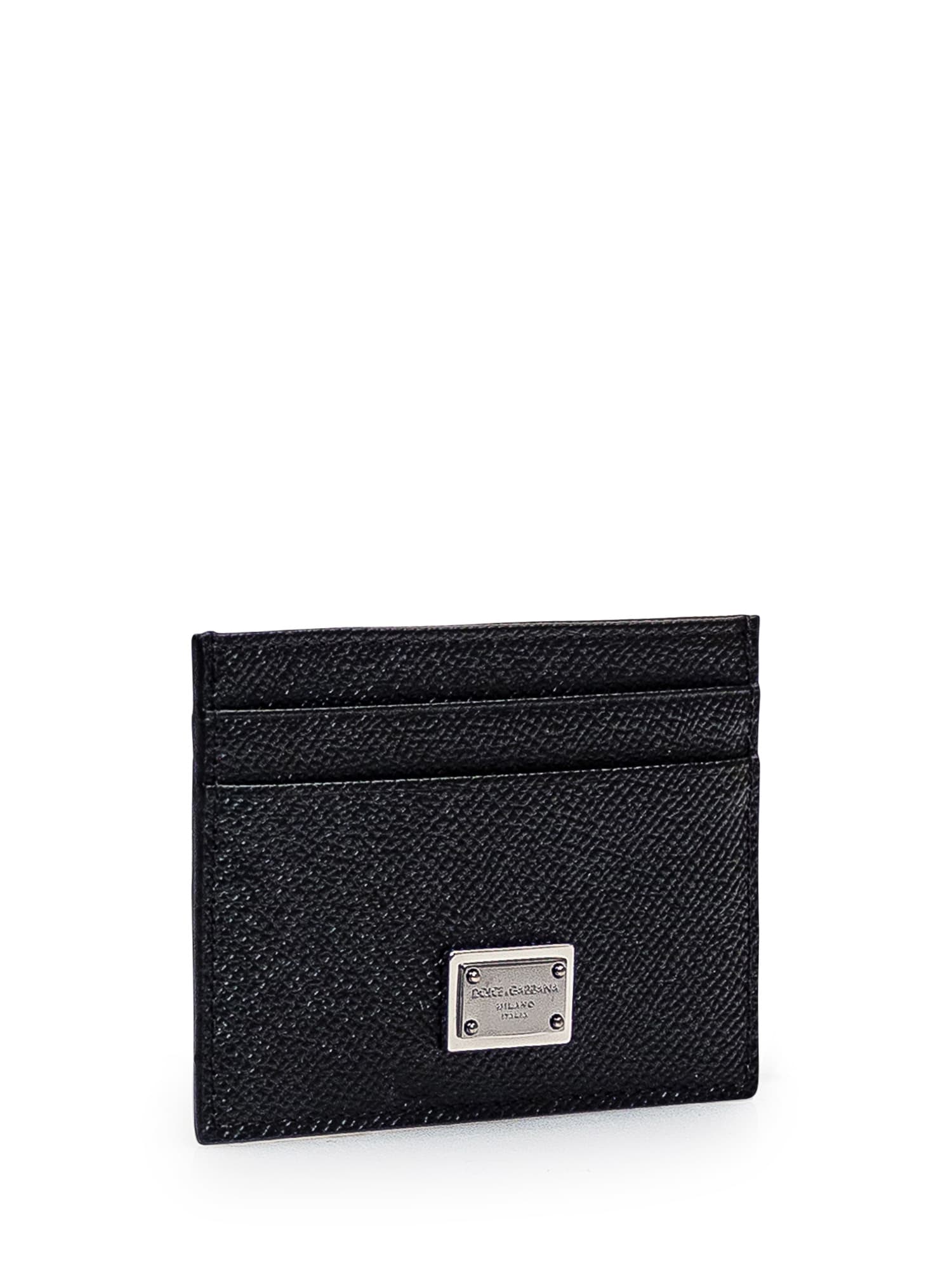 Shop Dolce & Gabbana Leather Wallet In Nero