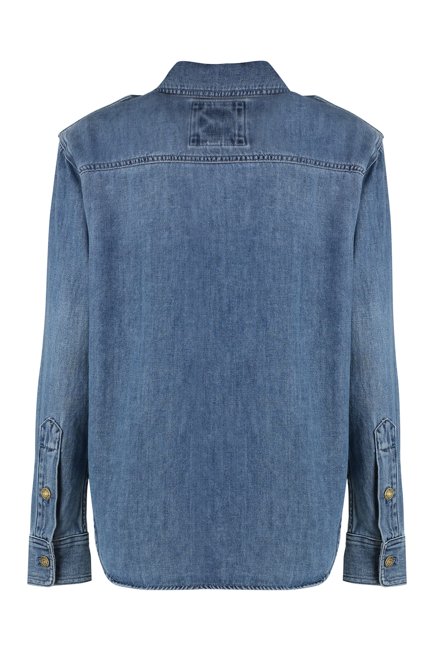 Shop Michael Kors Denim Shirt In Blu Heritage