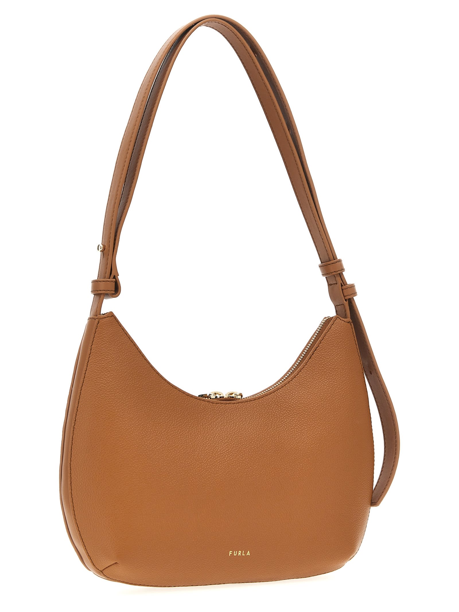 Furla Goccia S Shoulder Bag In Brown