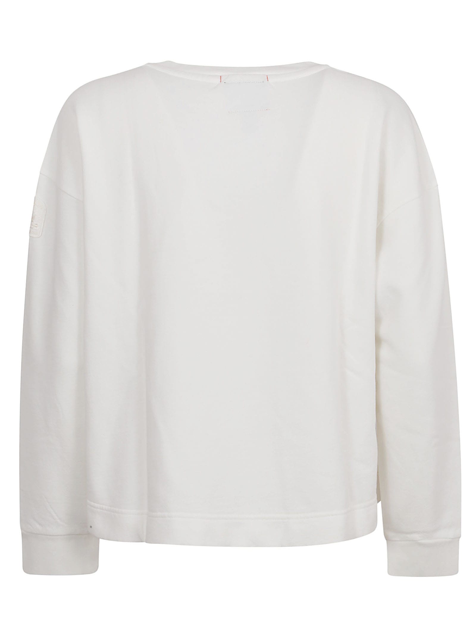 Shop Parajumpers Oversized Sweatshirt In Off-white