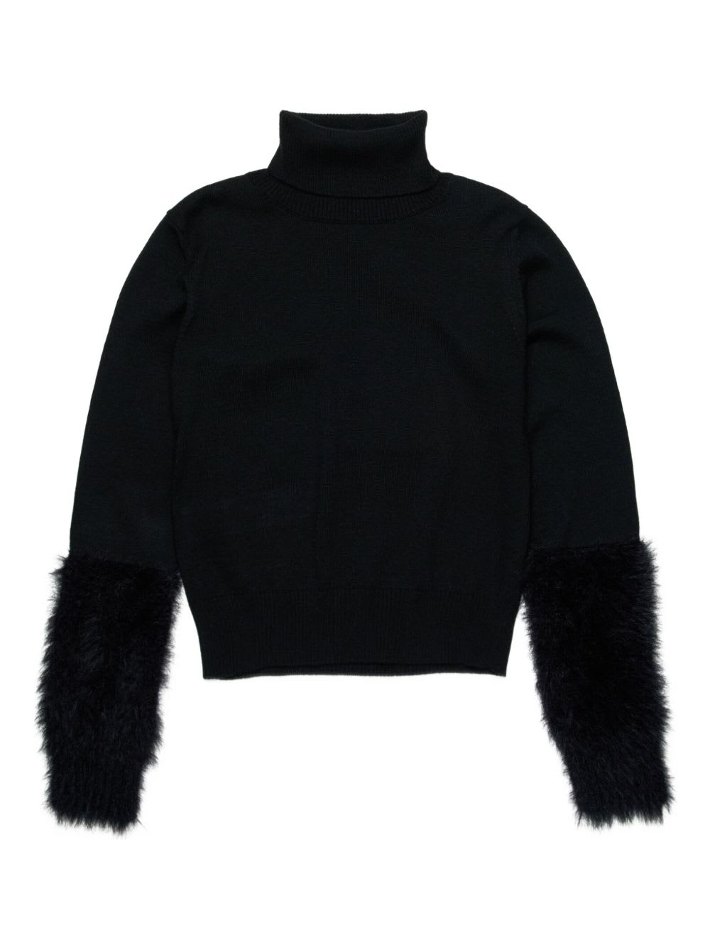 N°21 Nº21 Kids Turtleneck Sweater In Black