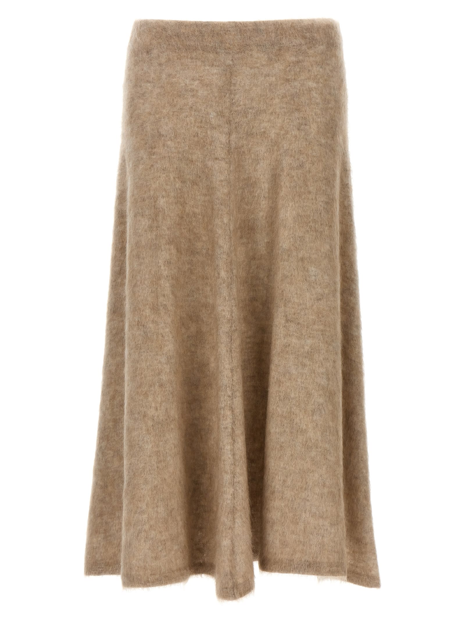 Shop Brunello Cucinelli Mohair Skirt