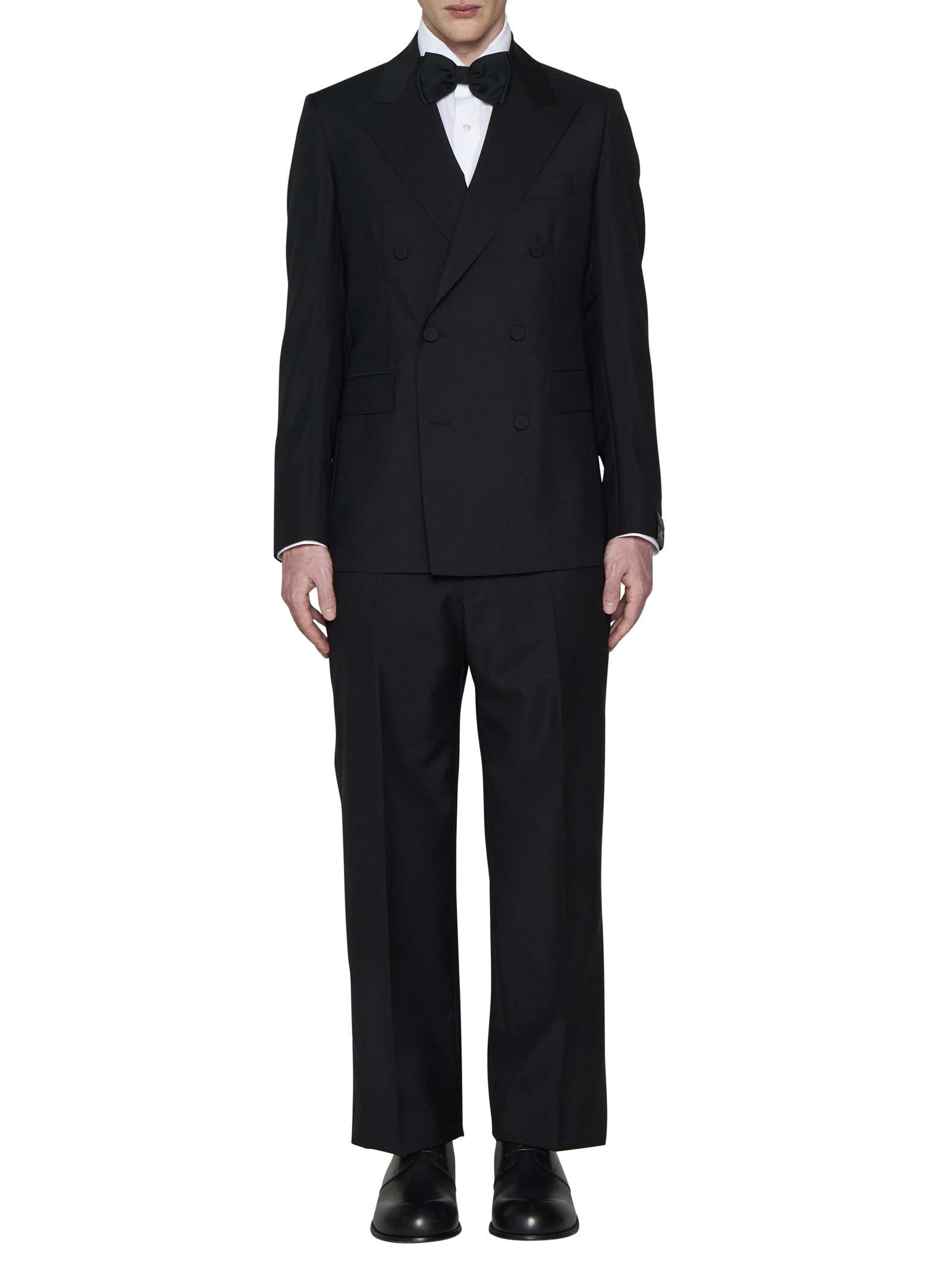 Shop Tagliatore Suit In Black