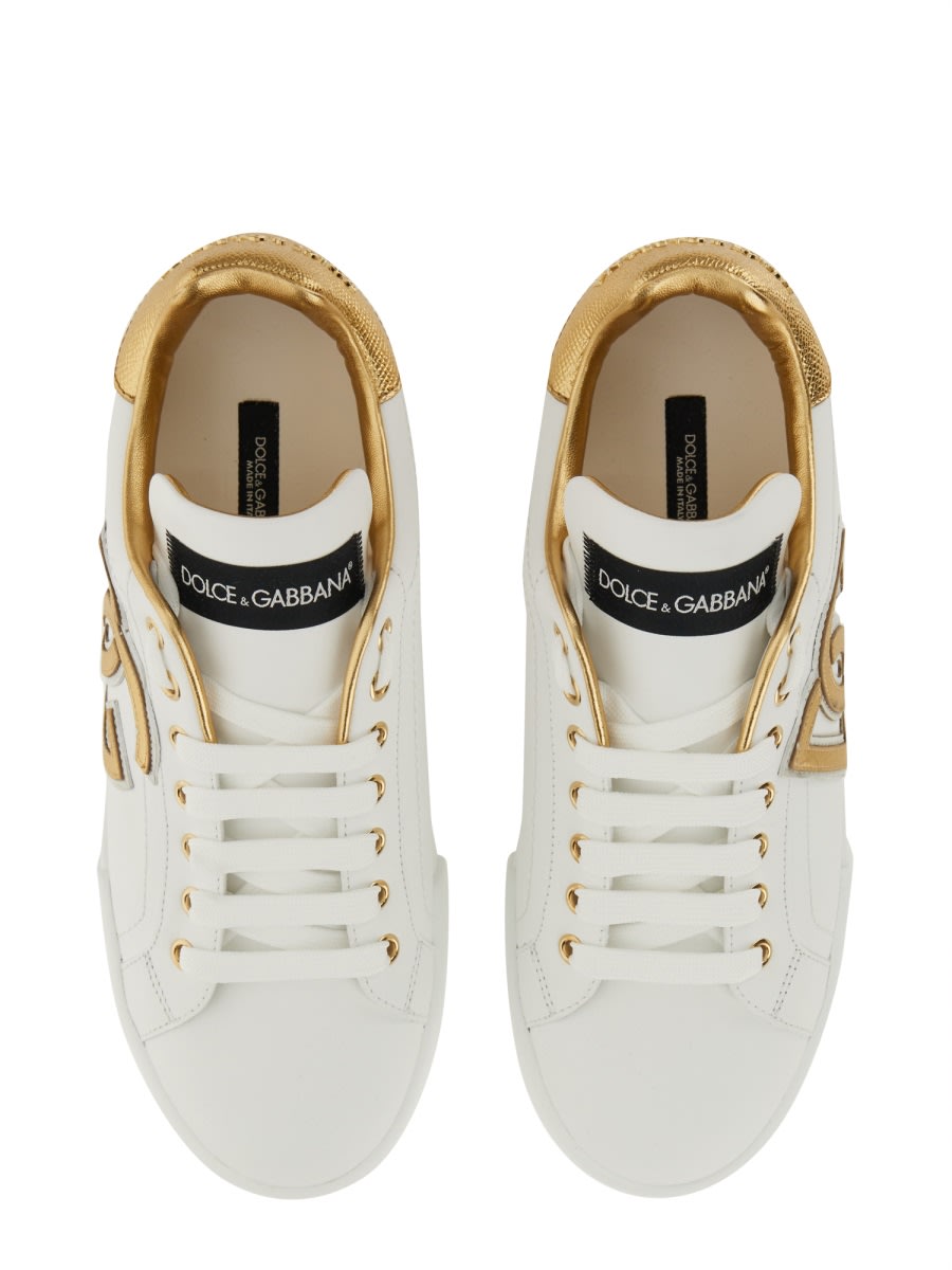 Shop Dolce & Gabbana Portofino Sneaker In White