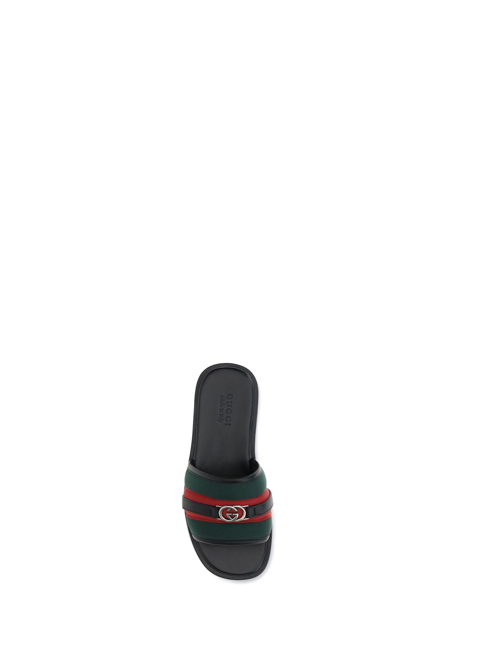 Gucci Interlocking G Web-stripe Sandals In Multi