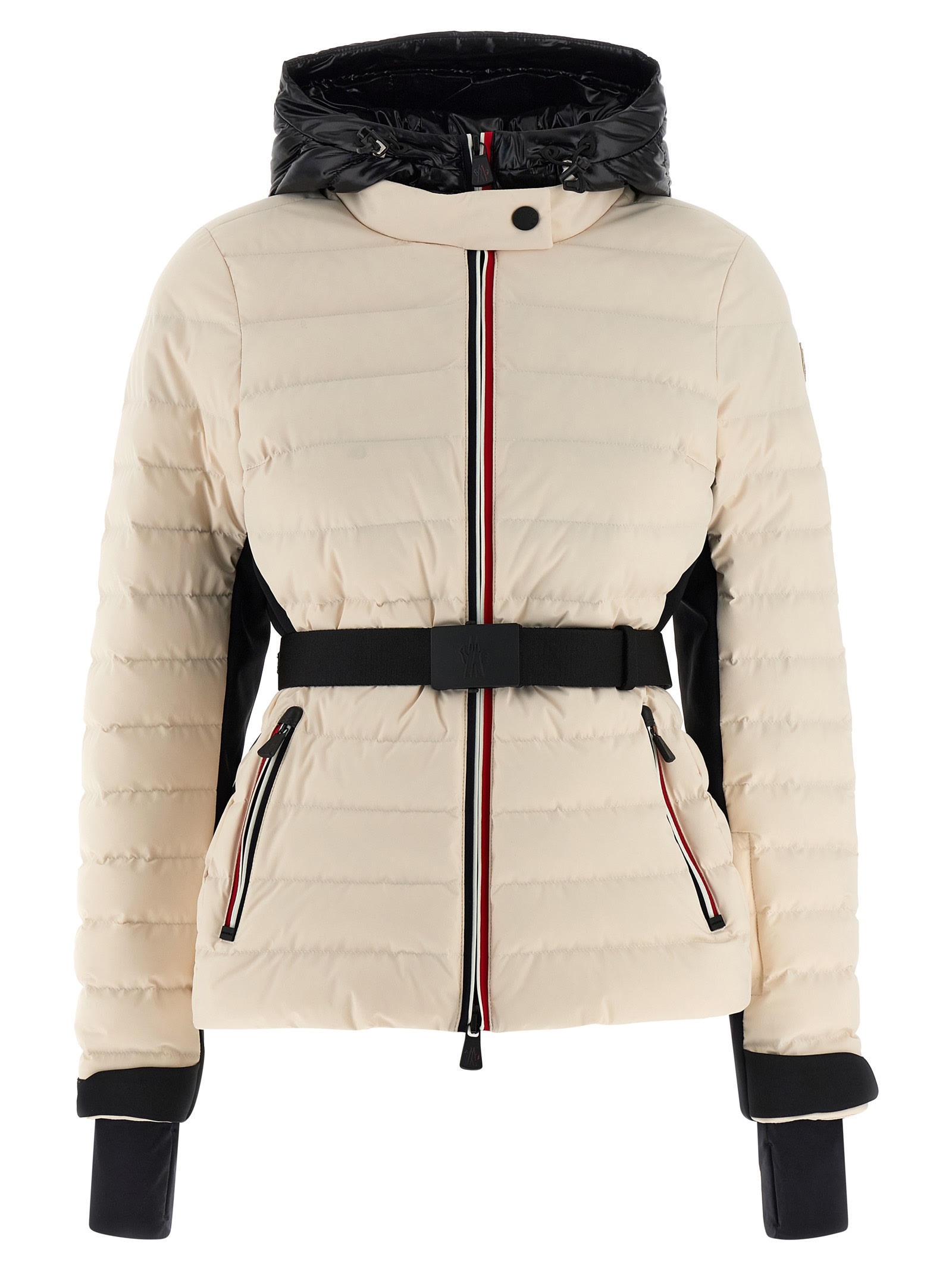 Moncler Bruche Puffer Jackets Beige In Black