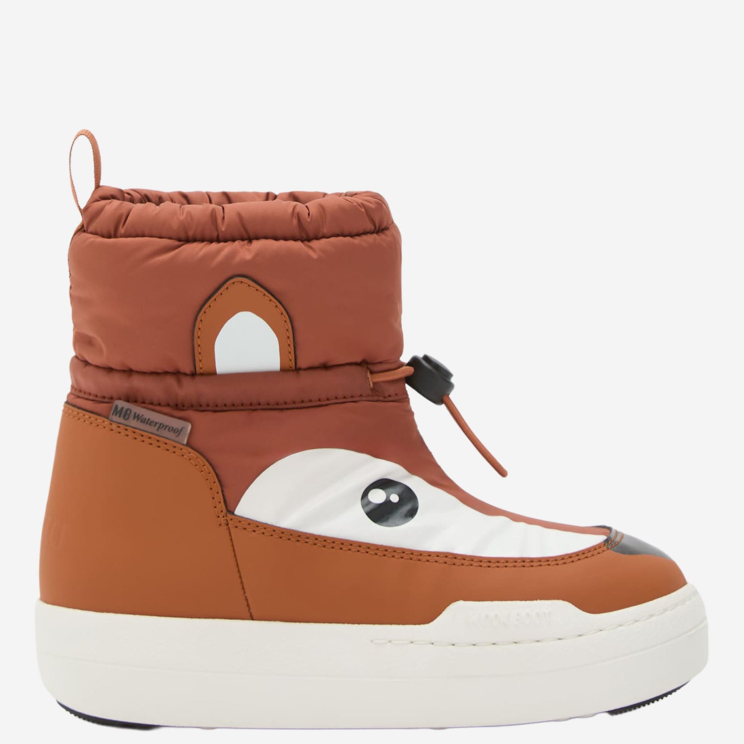 Moon Boot Junior Park Tube Mid Fox Boot In Brown