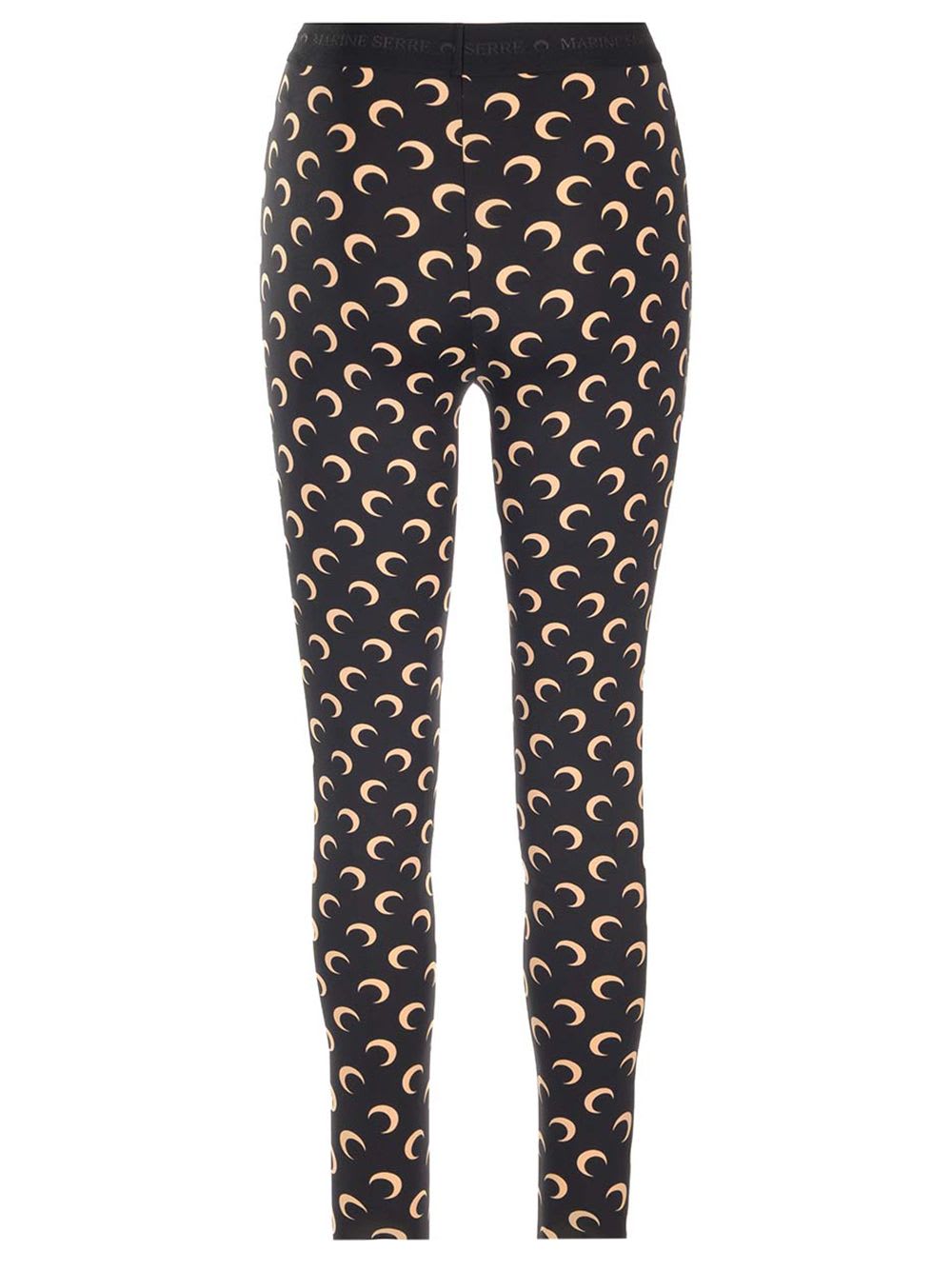 Shop Marine Serre Moon Leggings In Black