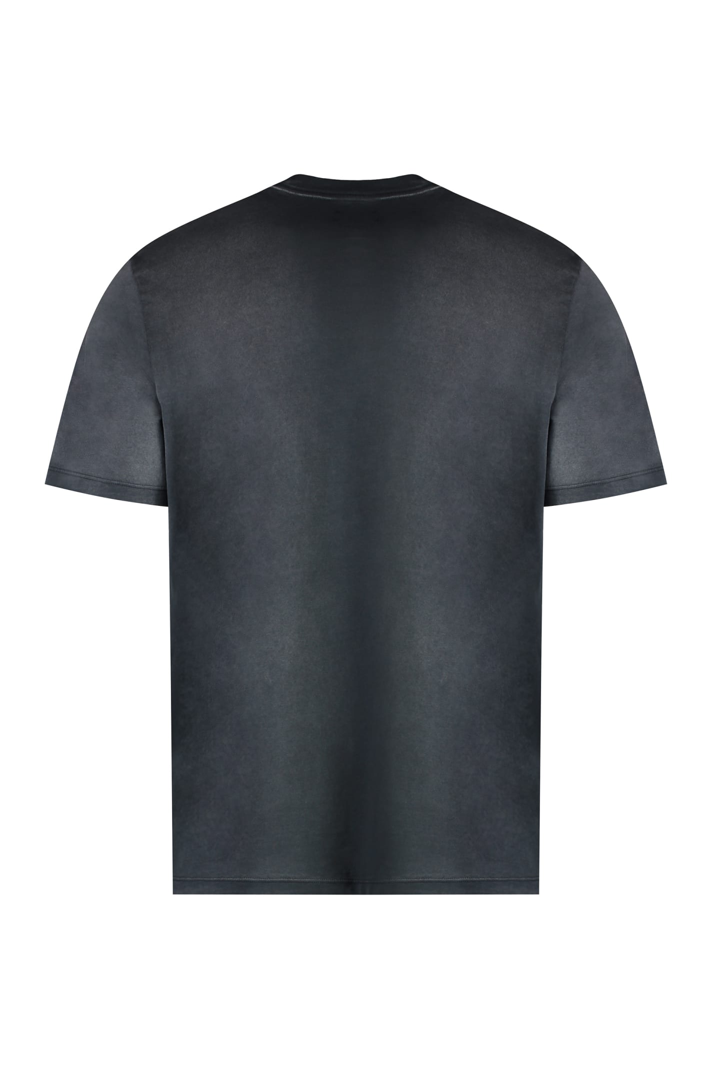 Shop Amiri Cotton Crew-neck T-shirt In Grey